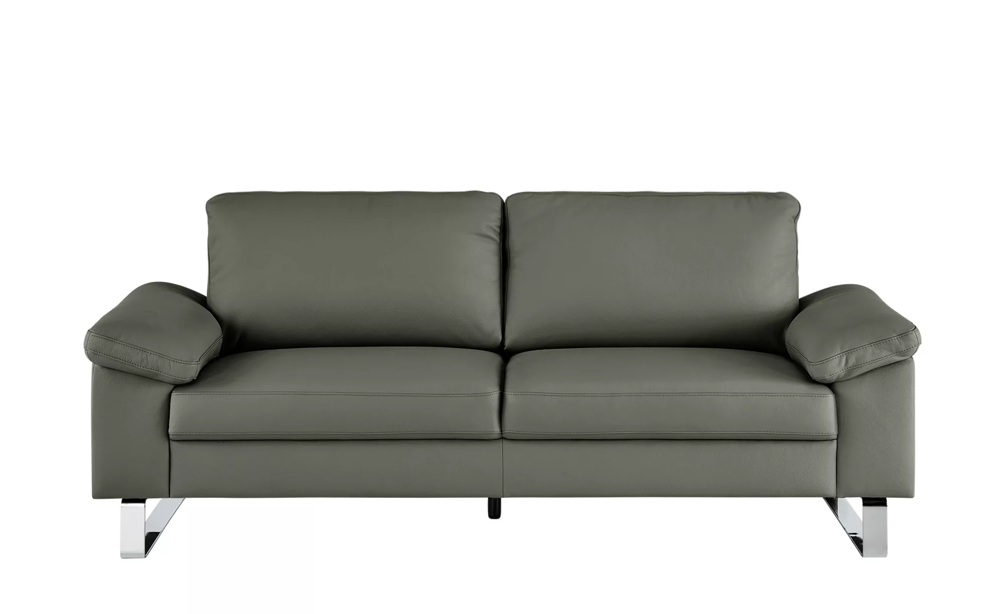 Max Schelling Ledersofa  Maximum - grau - 184 cm - 86 cm - 97 cm - Polsterm günstig online kaufen