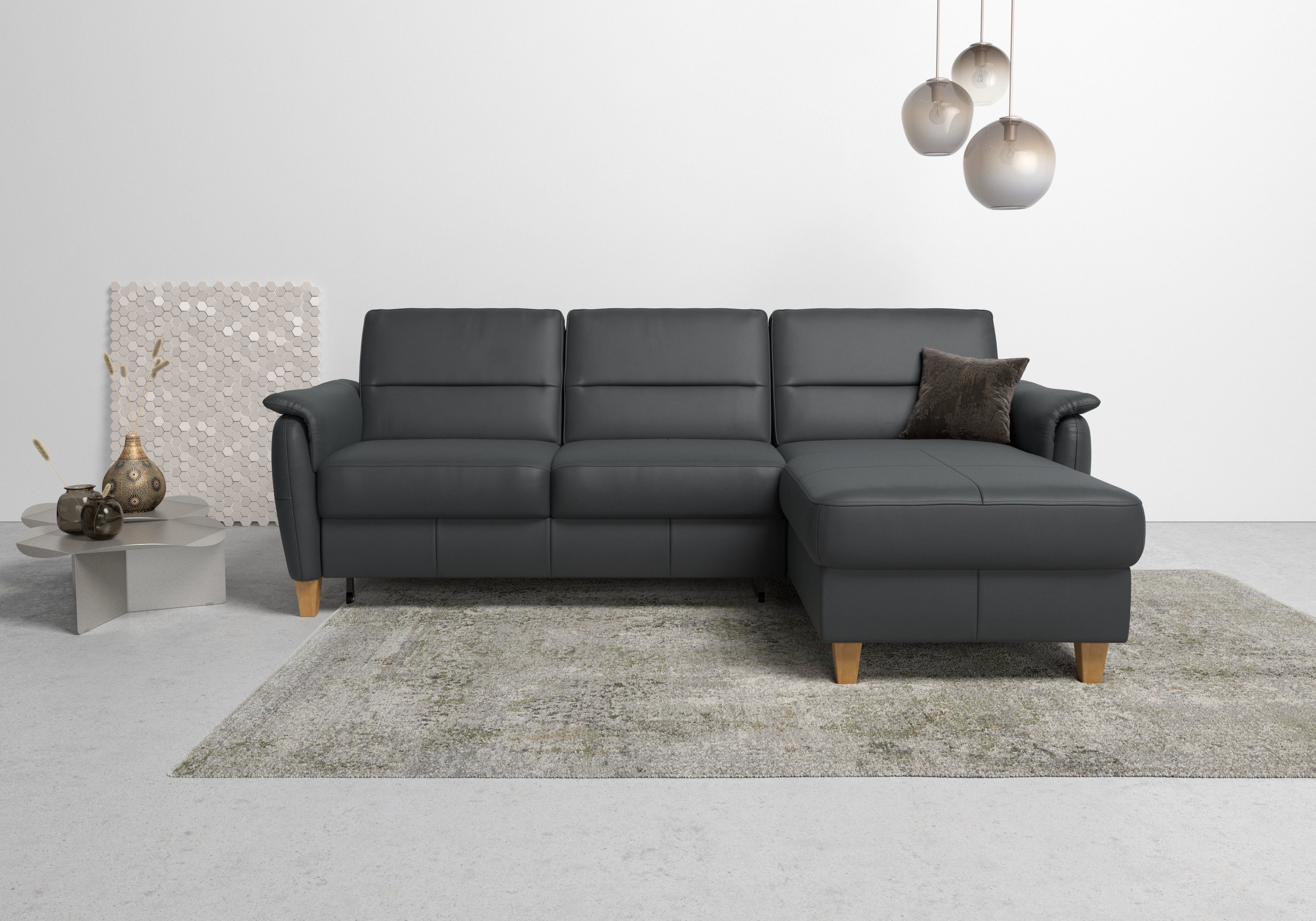 Home affaire Ecksofa Palmera L-Form, Federkern, günstig online kaufen