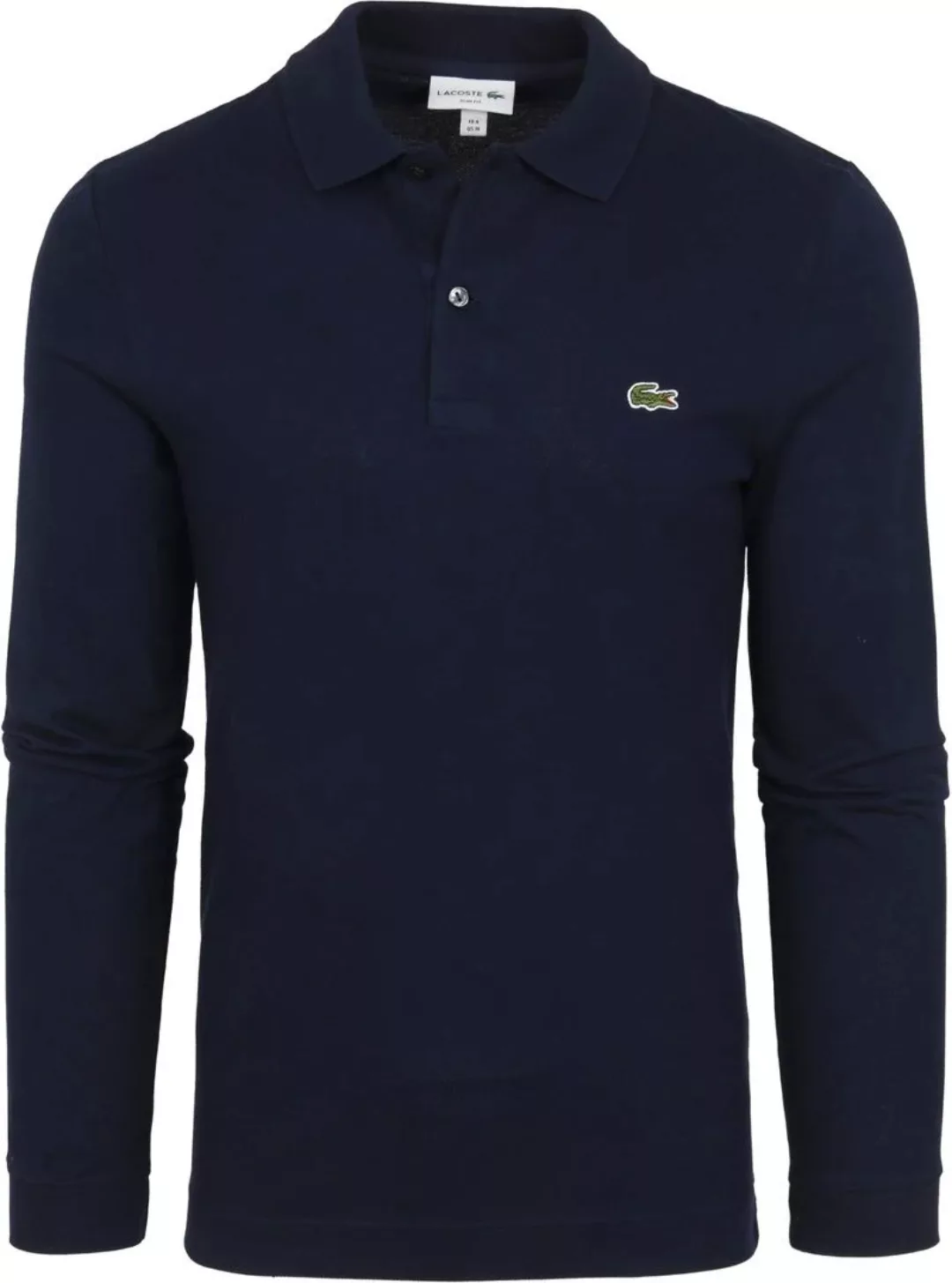 Lacoste Poloshirt Pique Longsleeve Dunkelblau - Größe 3XL günstig online kaufen