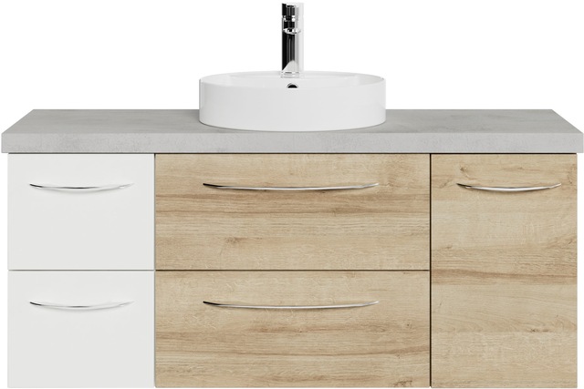 Saphir Waschtisch "Serie 4035 Keramik-Aufsatzbecken mit Unterschrank, 118 c günstig online kaufen