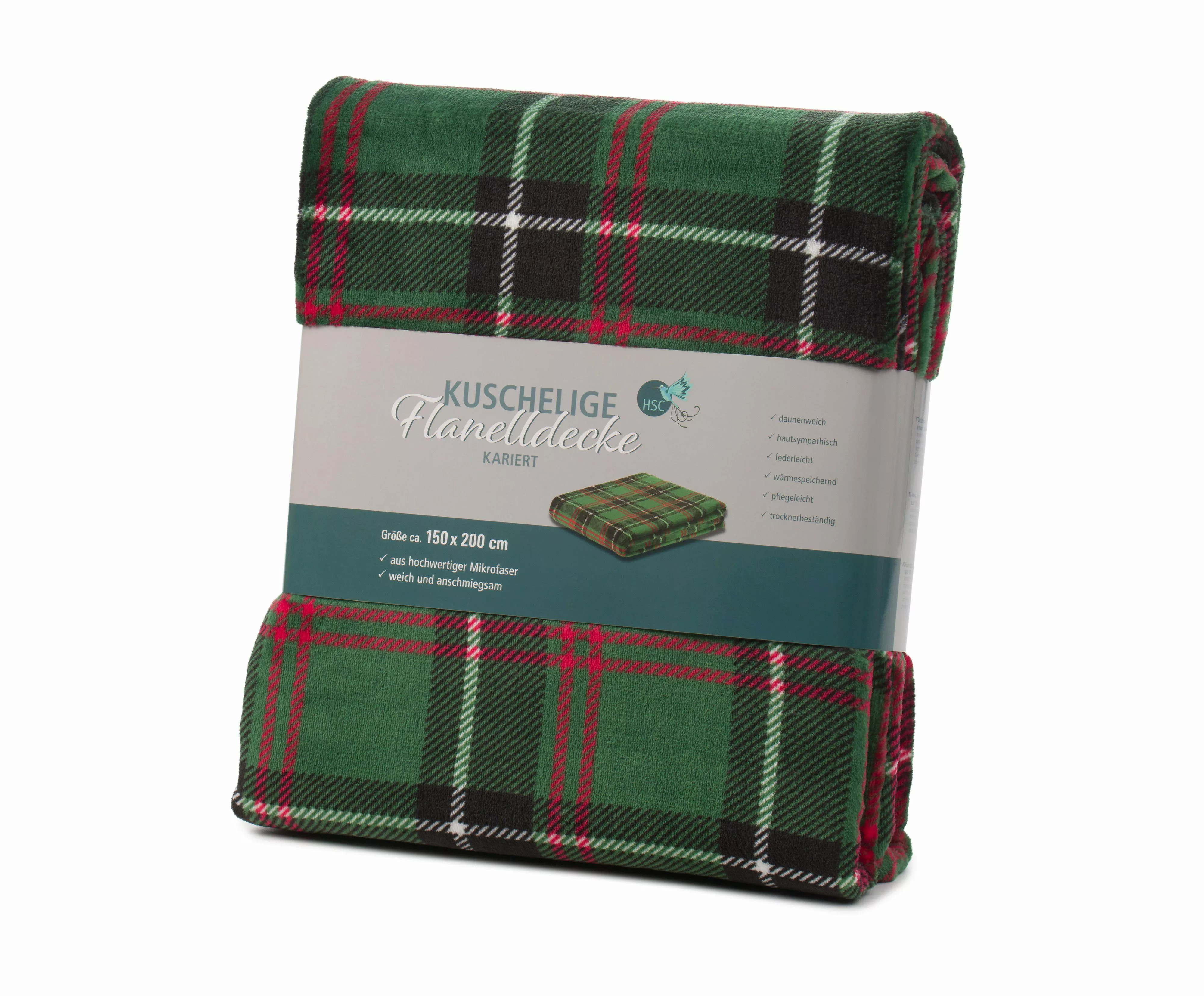 Wohndecke Mikrofaser Flanell Kuscheldecke, HSC Home-Style-Creation günstig online kaufen