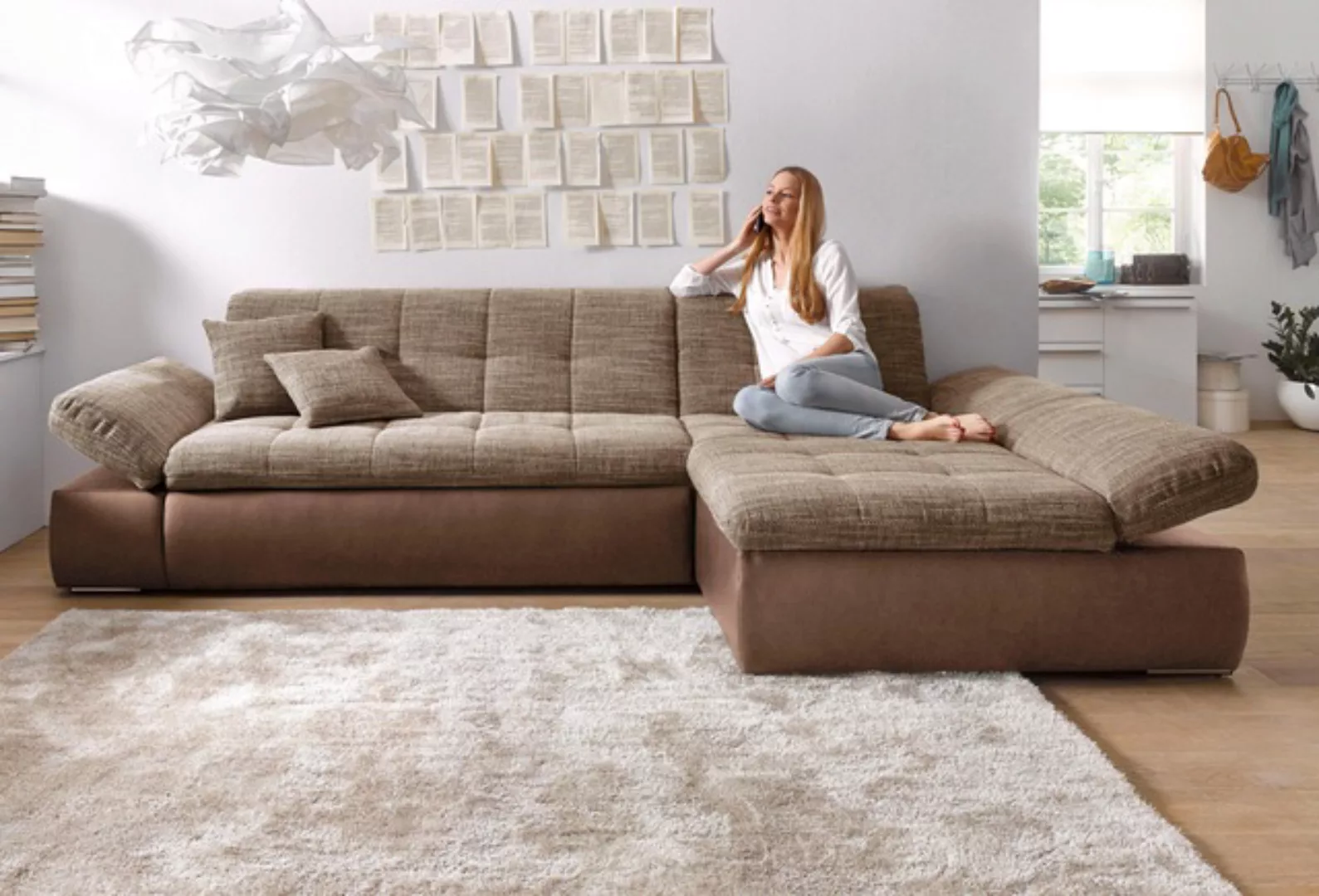 DOMO collection Ecksofa »Moric B/T/H 300/172/80 cm, auch in Cord, L-Form«, günstig online kaufen