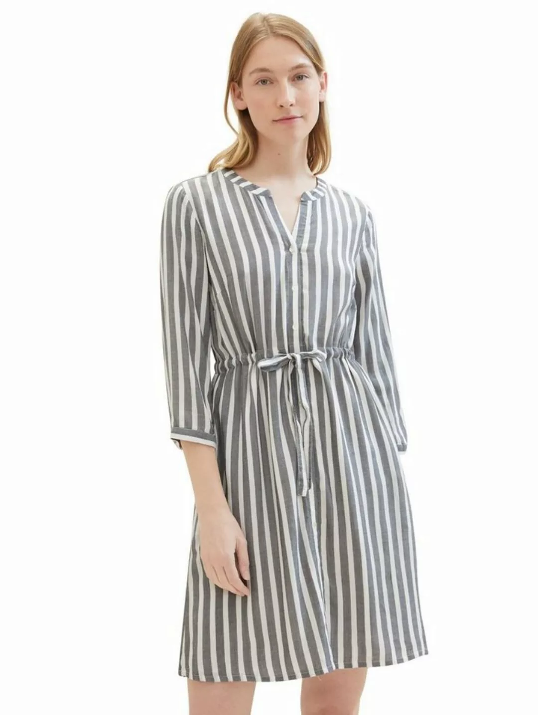 TOM TAILOR Sommerkleid STRIPED aus Viskose günstig online kaufen