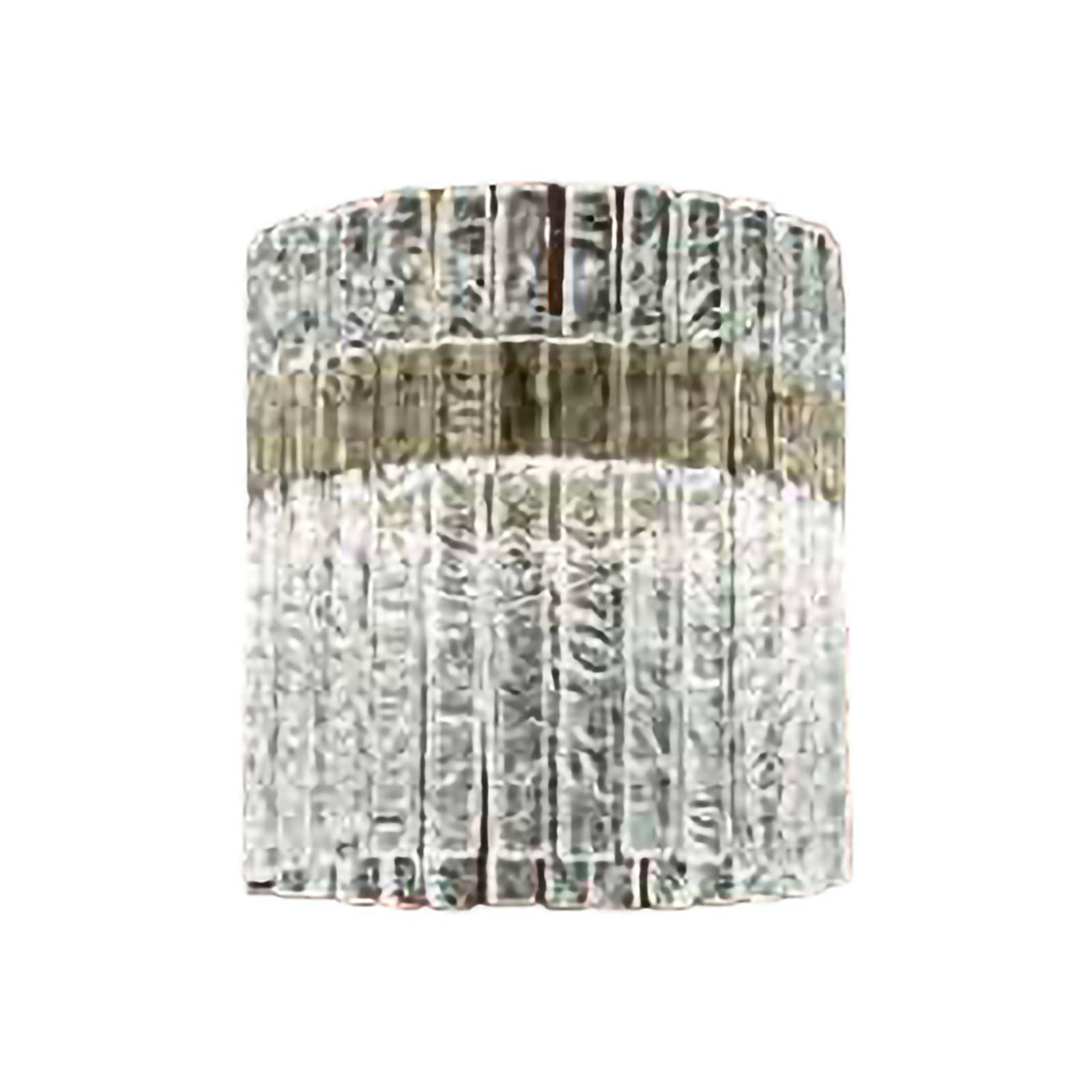 LED-Hängeleuchte Vegas Double Round, Ø 40 cm, Kristallglas günstig online kaufen