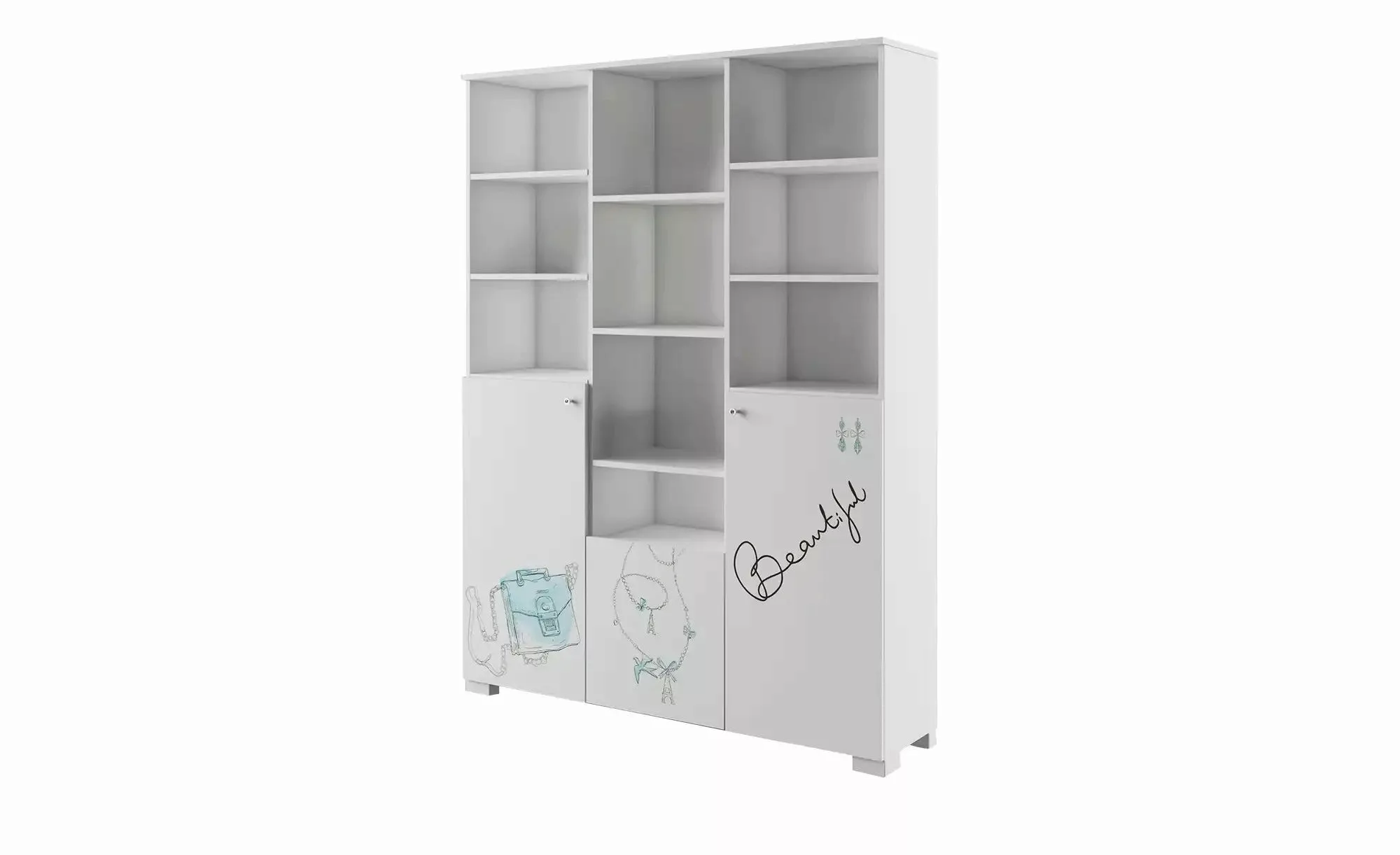 Regal  Fashion Mint ¦ weiß ¦ Maße (cm): B: 148,5 H: 200 Regale > Bücherrega günstig online kaufen