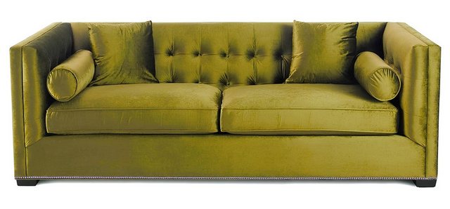 Xlmoebel Sofa Design Sofa mit grünem Stoffbezug für das Wohnzimmer, Hergest günstig online kaufen