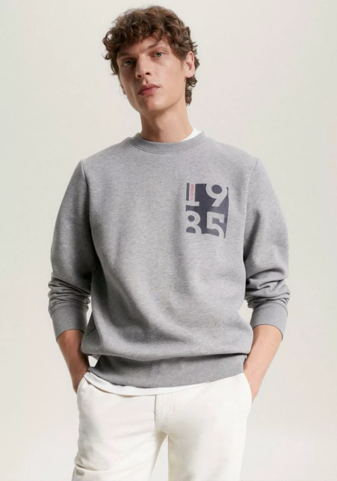 Tommy Hilfiger Sweatshirt CHEST PRINT CREWNECK günstig online kaufen