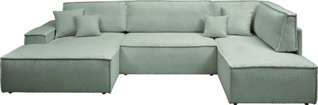 andas Wohnlandschaft "FINNLEY U-Form XXL 329 cm, Schlafsofa, Schlaffunktion günstig online kaufen