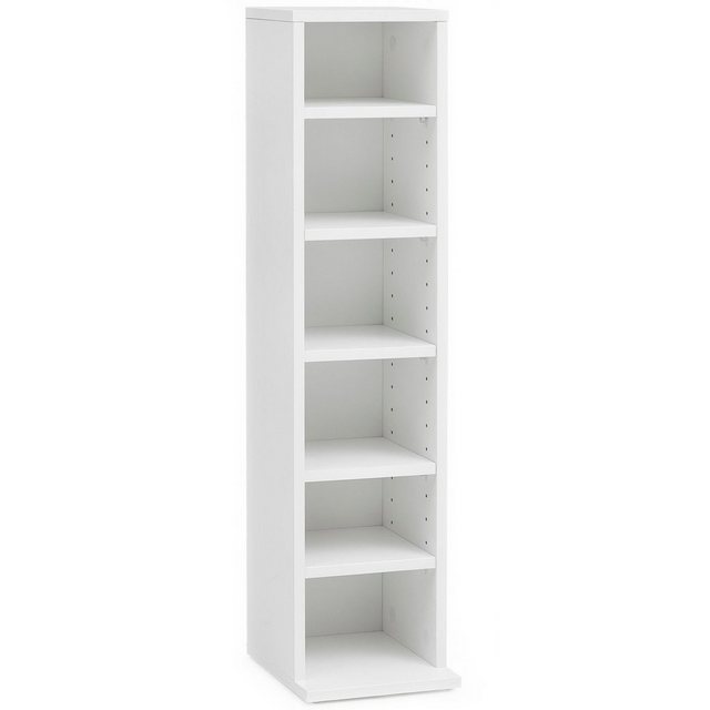 Wohnling Bücherregal CD-Regal WL5.836 Holz 21x90x20 cm Offenes Bücherregal günstig online kaufen