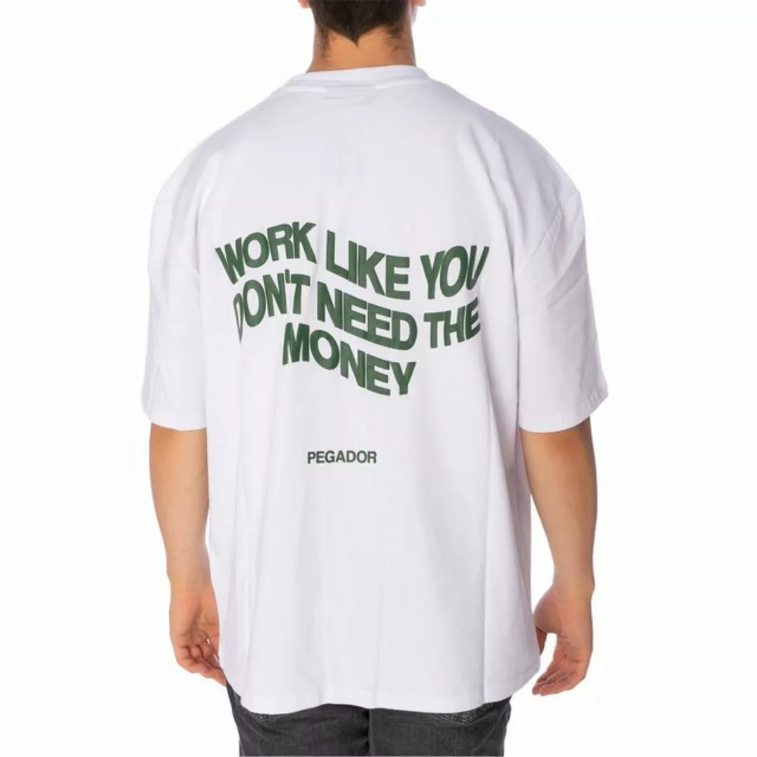Pegador T-Shirt Pegador Aspin Oversized T-Shirt Herren weiß (1-tlg) günstig online kaufen