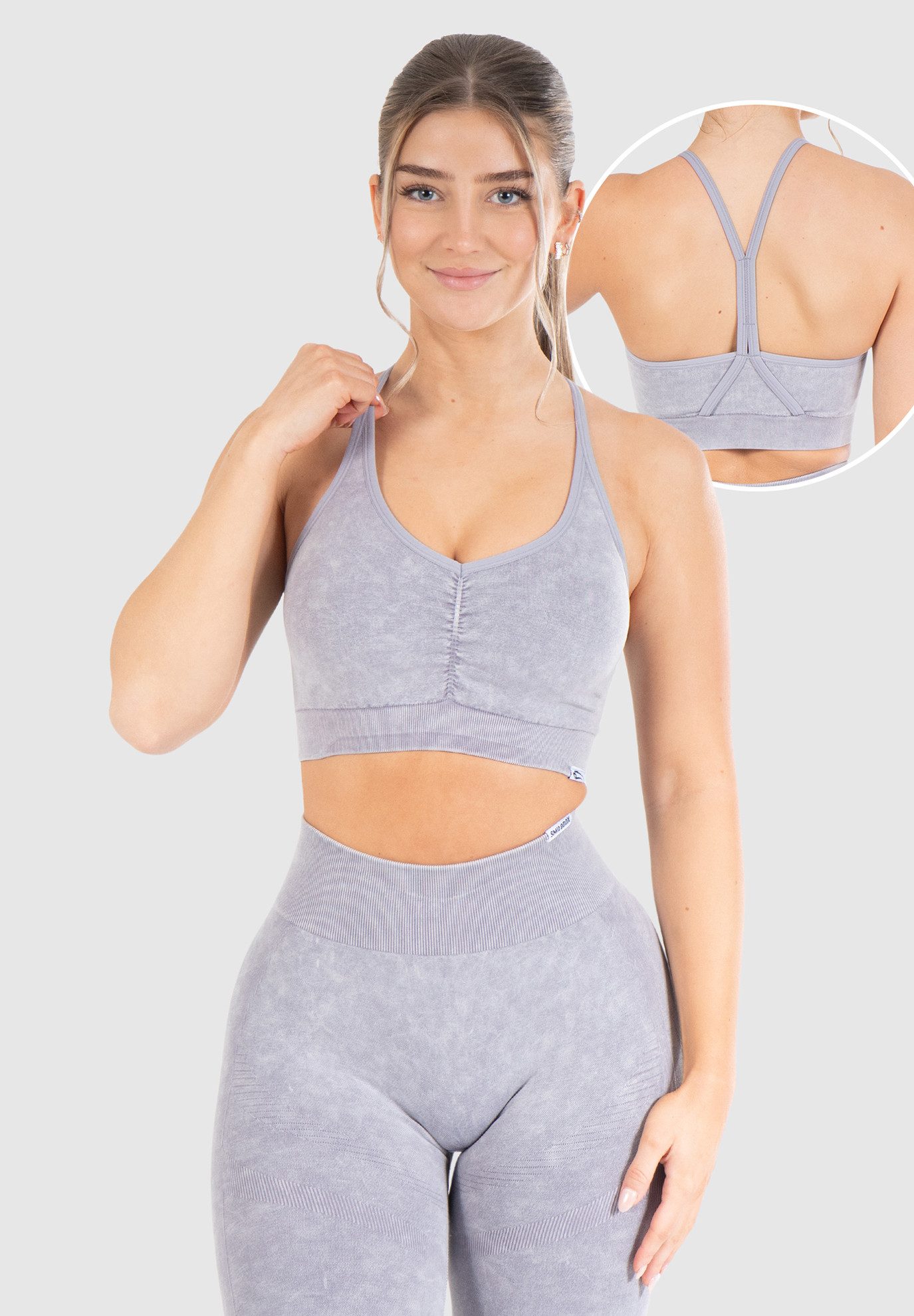 Smilodox Sport-BH Batik Acid Scrunch, Rutschfester günstig online kaufen