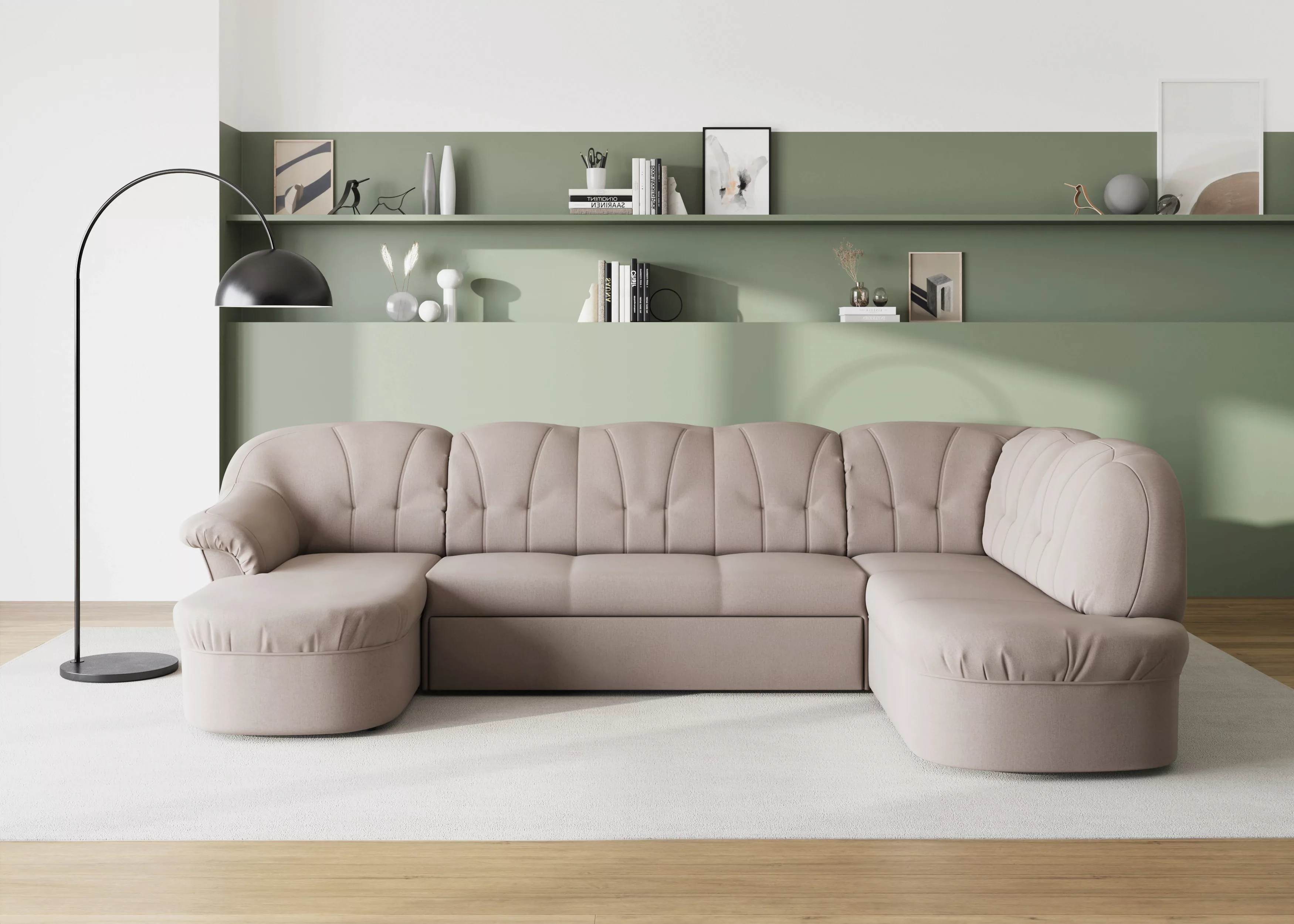 DOMO collection Wohnlandschaft "Pegnitz, zeitlos und modern, mit attraktive günstig online kaufen