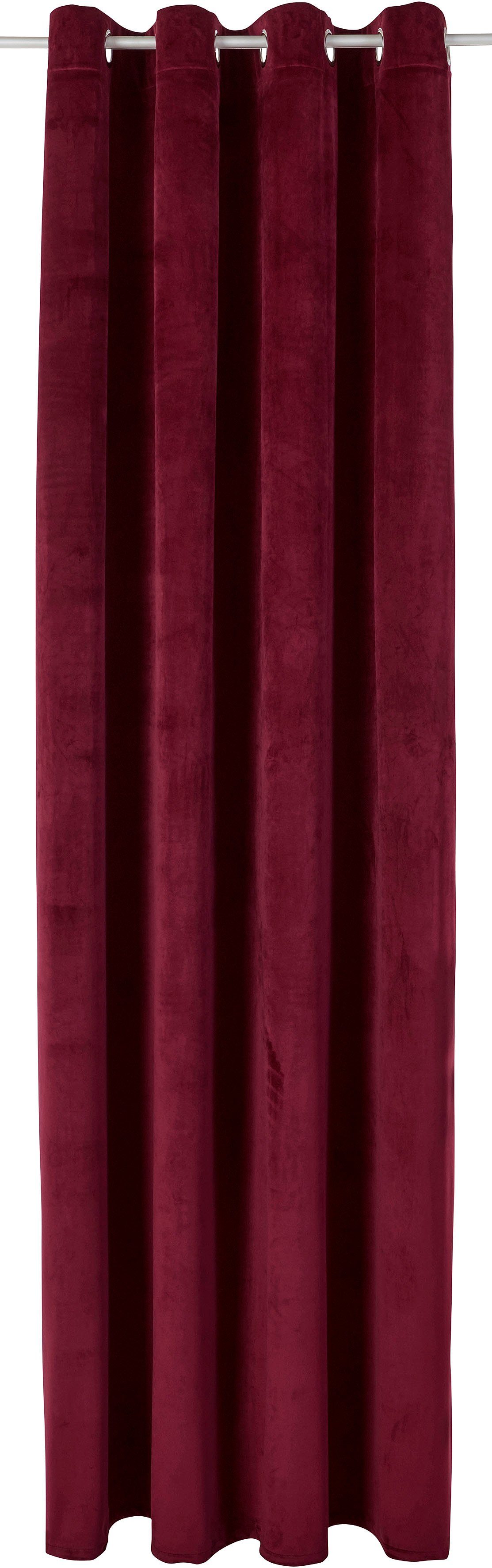 my home Vorhang Velvet Uni, Ösen günstig online kaufen