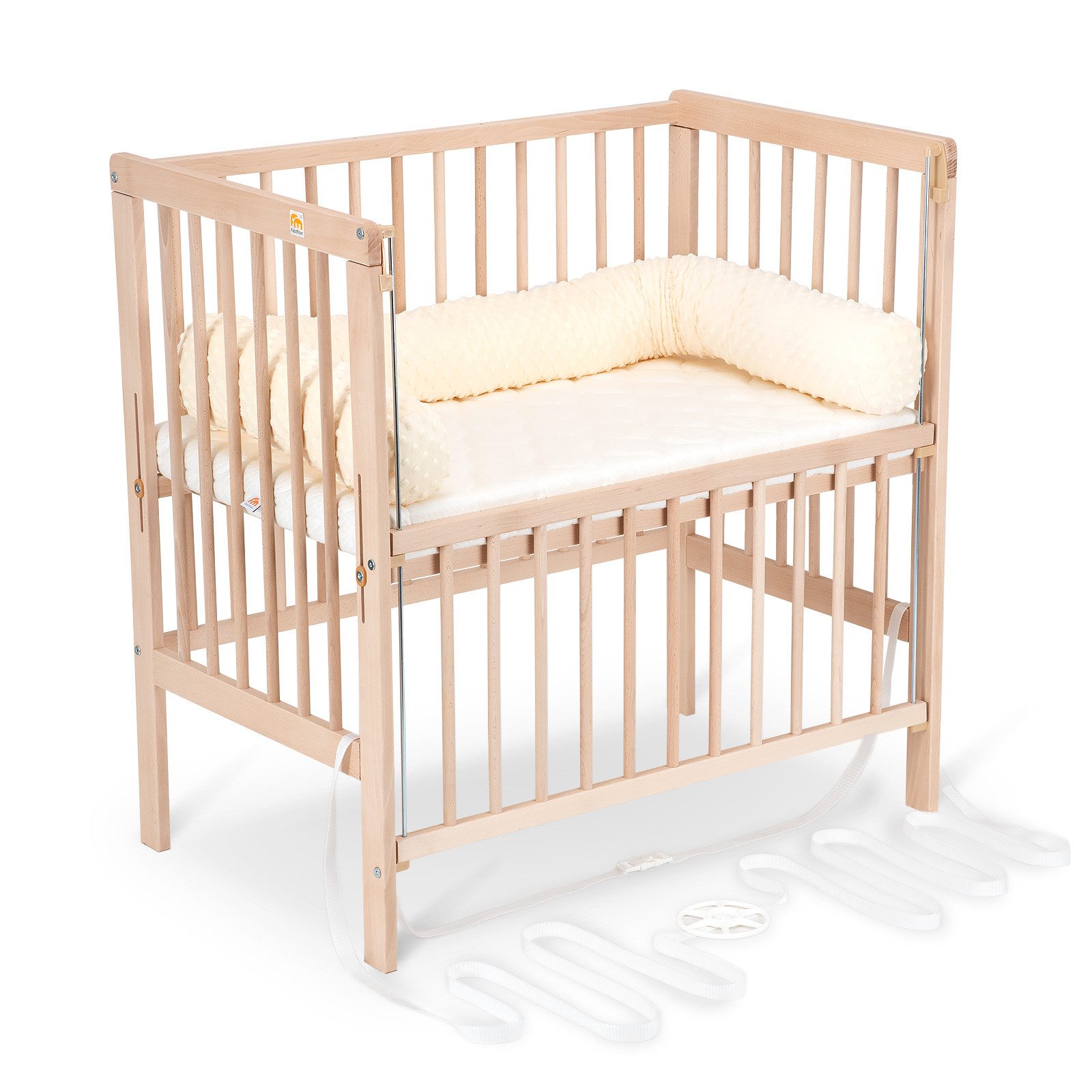 FabiMax Beistellbett Flex Natur, Buche massiv, günstig online kaufen