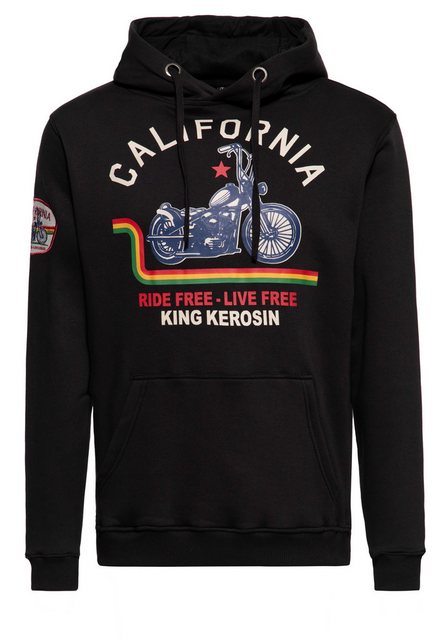 KingKerosin Kapuzenpullover California (1-tlg) mit Frontprint günstig online kaufen