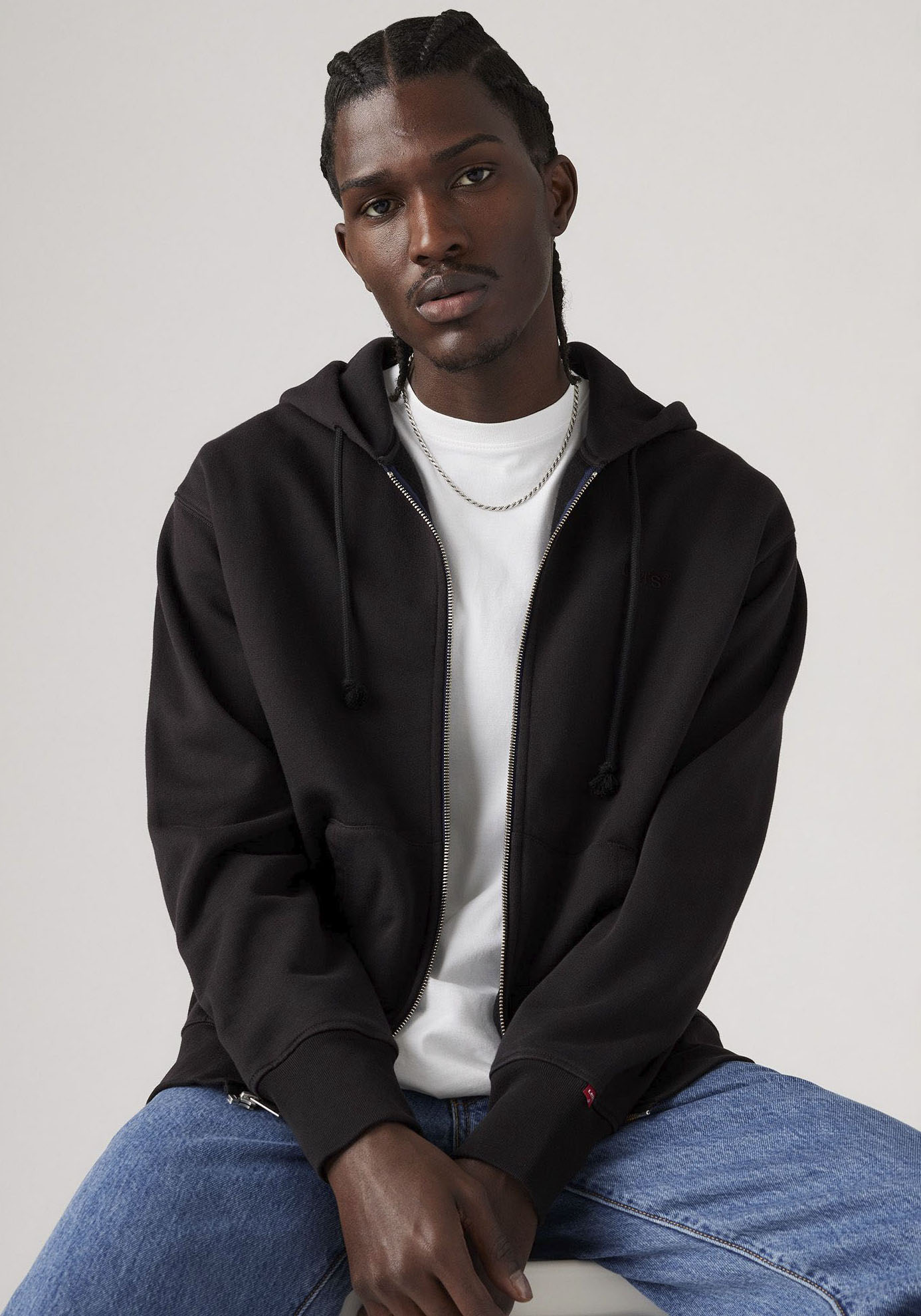 Levi's® Kapuzensweatjacke mit Logo-Stickerei günstig online kaufen