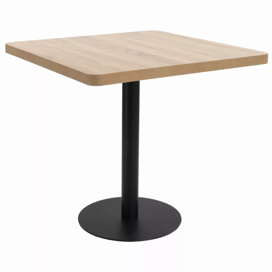 Bistrotisch Hellbraun 80x80 Cm Mdf günstig online kaufen