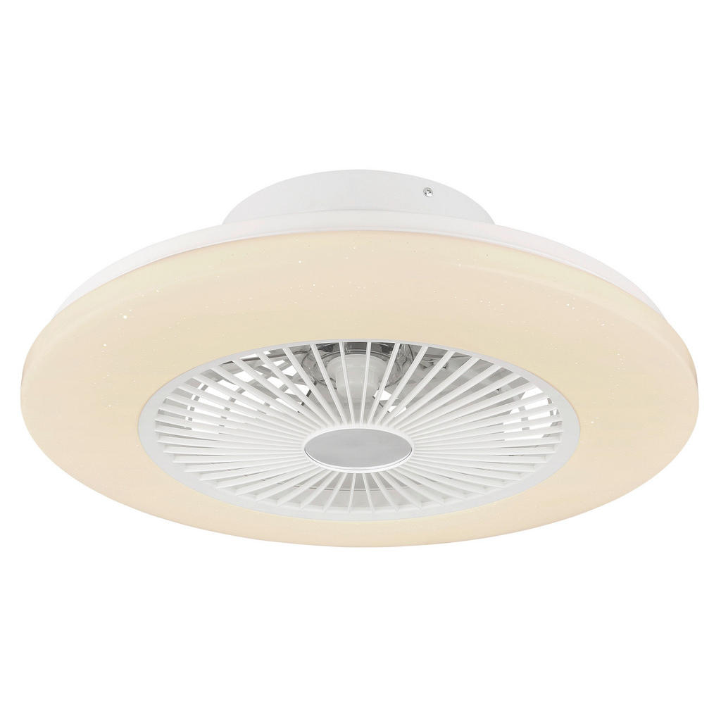 Globo LED-Deckenventilator Travo 1-flammig Weiß 525 x 160 mm günstig online kaufen