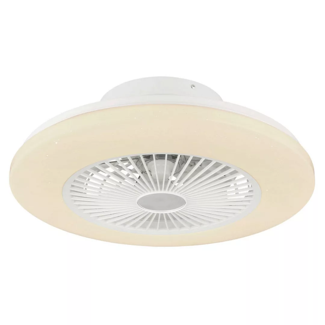 Globo LED-Deckenventilator Travo 1-flammig Weiß 525 x 160 mm günstig online kaufen