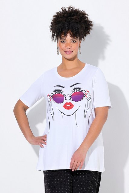 MIAMODA T-Shirt T-Shirt A-Linie Model-Motiv Glitzersteinchen günstig online kaufen