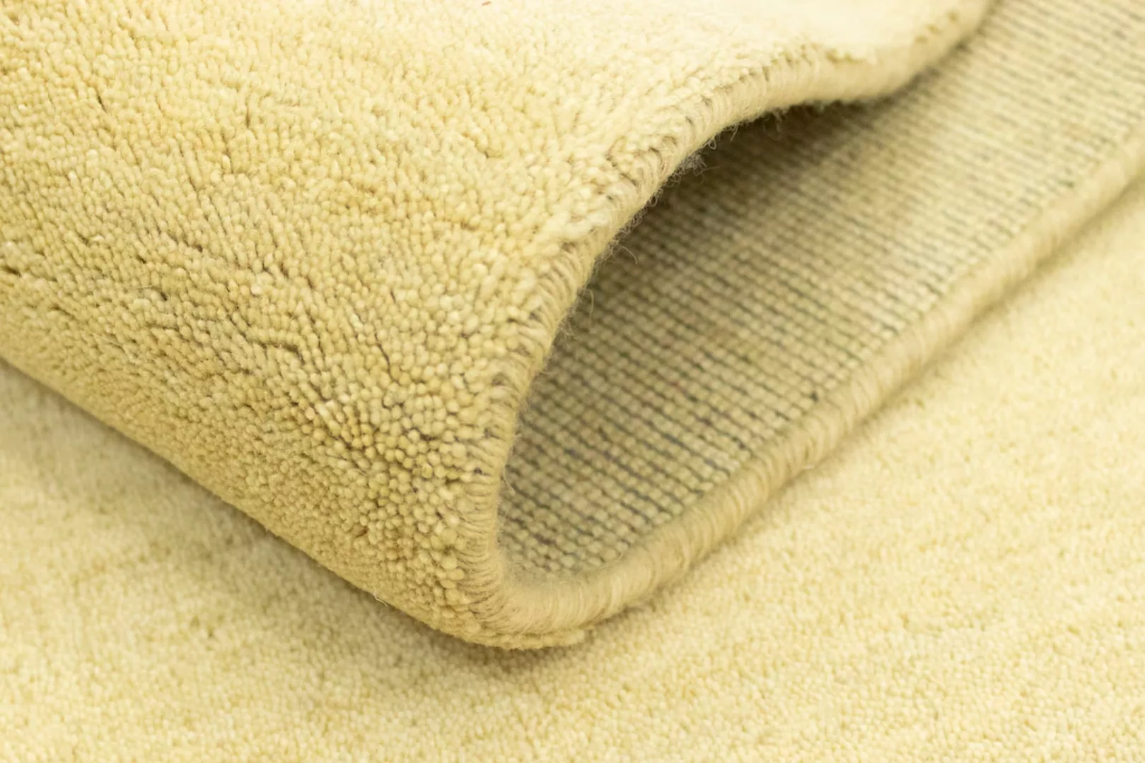 morgenland Wollteppich »Gabbeh Teppich handgewebt beige«, rechteckig, Kurzf günstig online kaufen