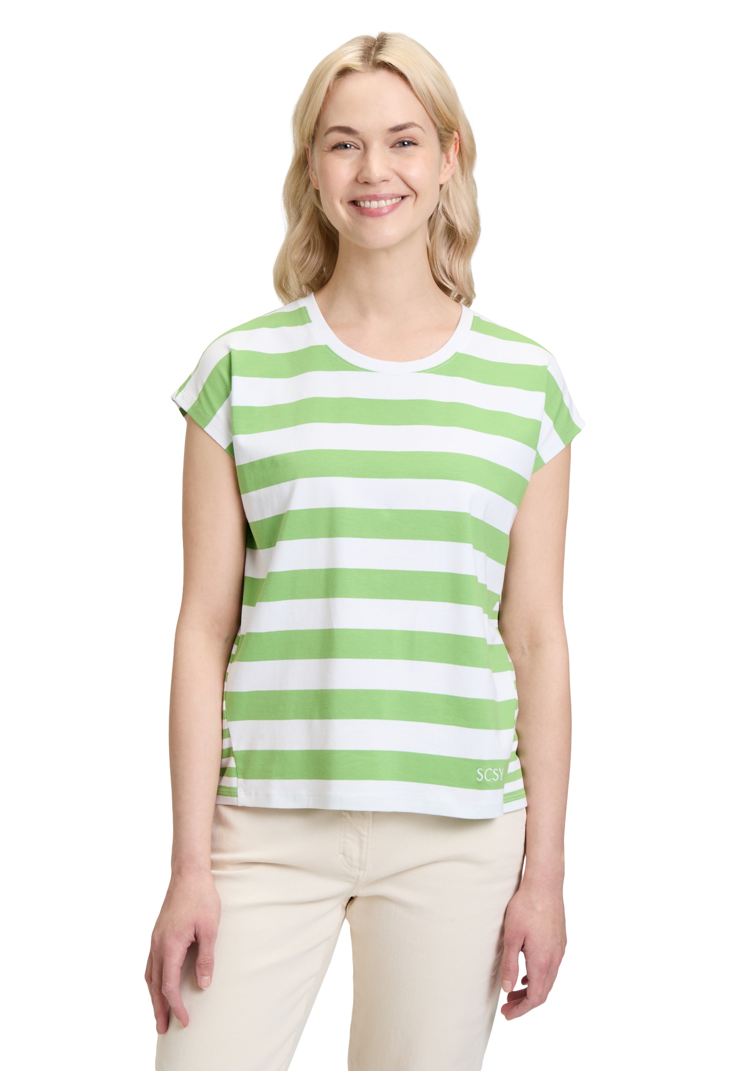 Betty Barclay Kurzarmshirt "Betty Barclay Damen Basic Shirt mit Streifen", günstig online kaufen