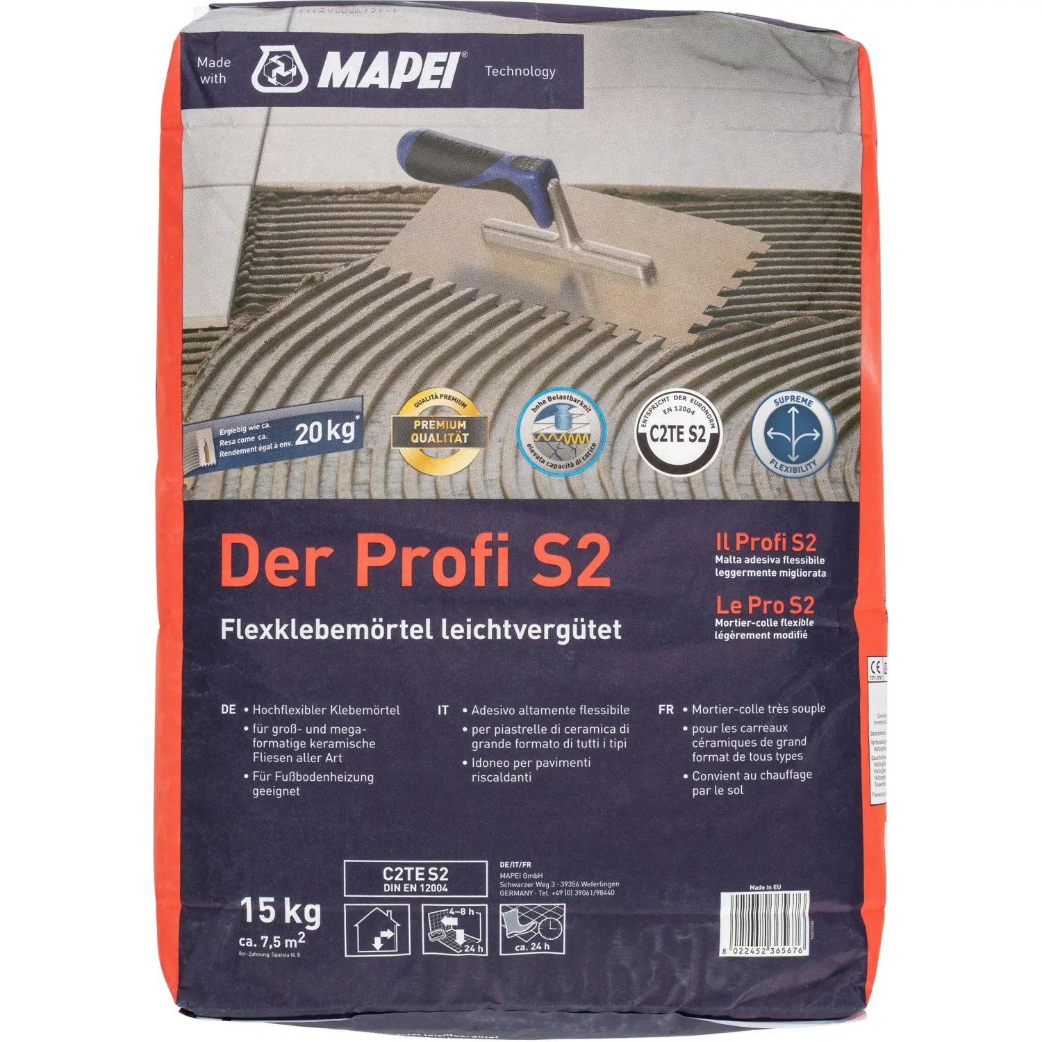 Der Profi Flexmörtel C2TE S2 15 kg günstig online kaufen