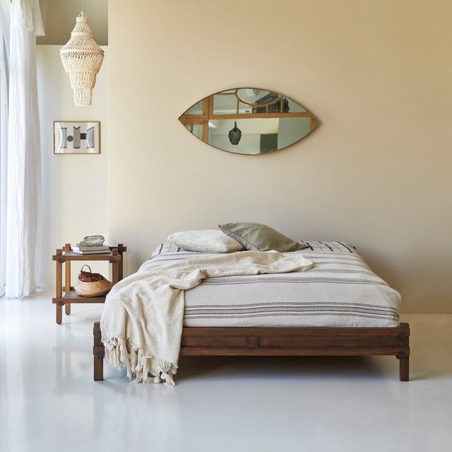 Tikamoon Massivholzbett Arko Bett aus massivem Mangoholz 160x200 cm günstig online kaufen