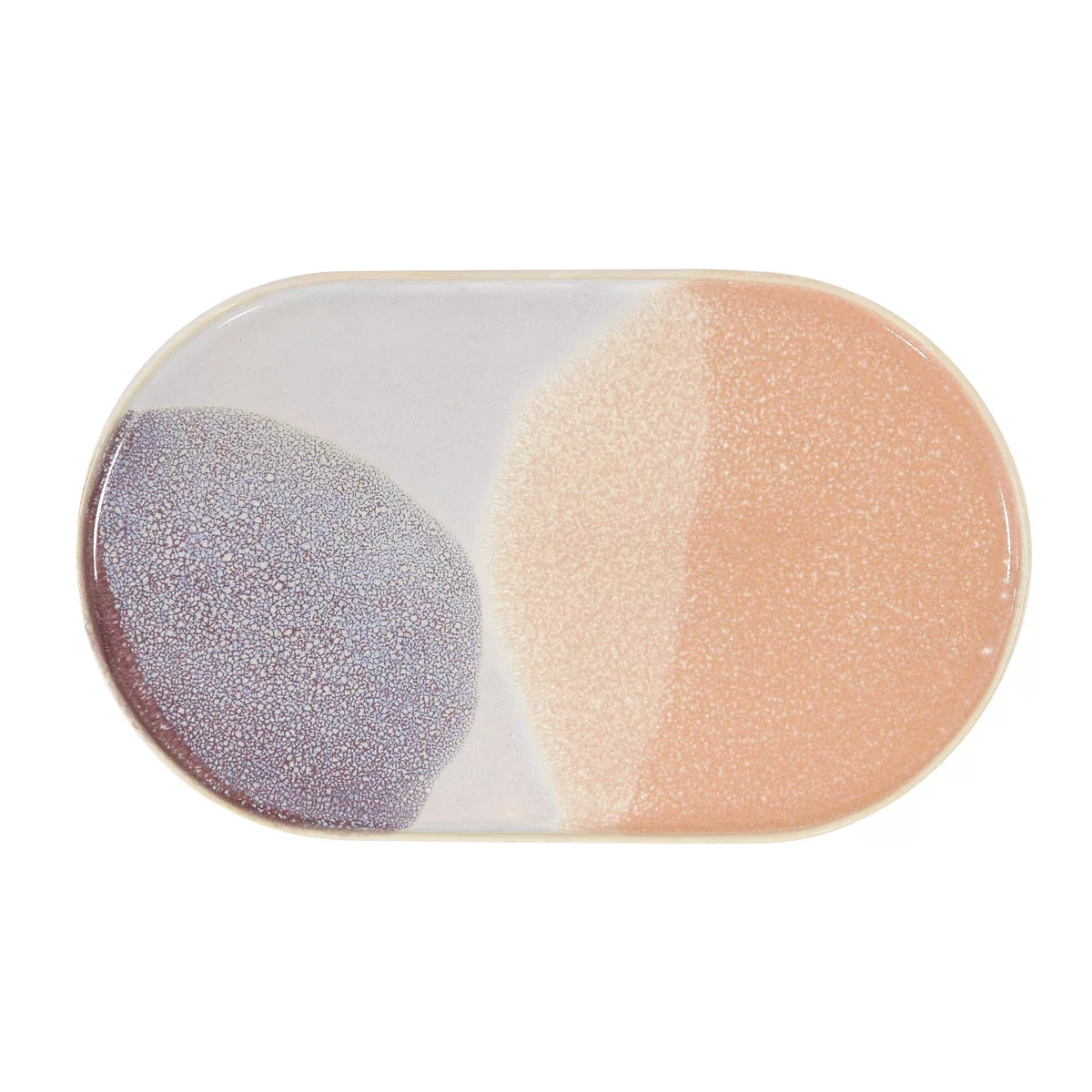 Gallery ceramics Teller oval rosa/ lila günstig online kaufen