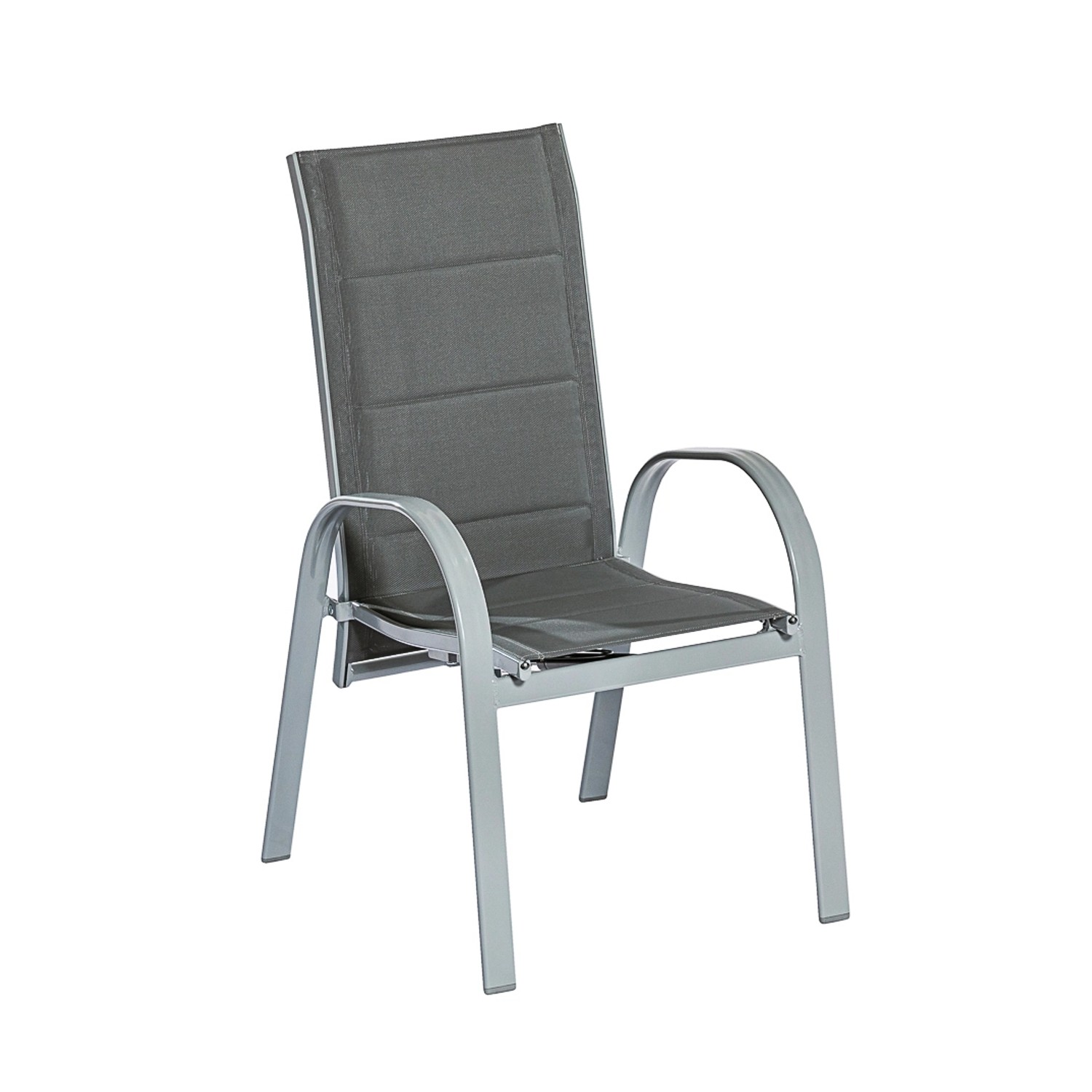 Merxx Amalfi Stapelsessel 2er-Set Gasdruck Silber-Anthrazit günstig online kaufen