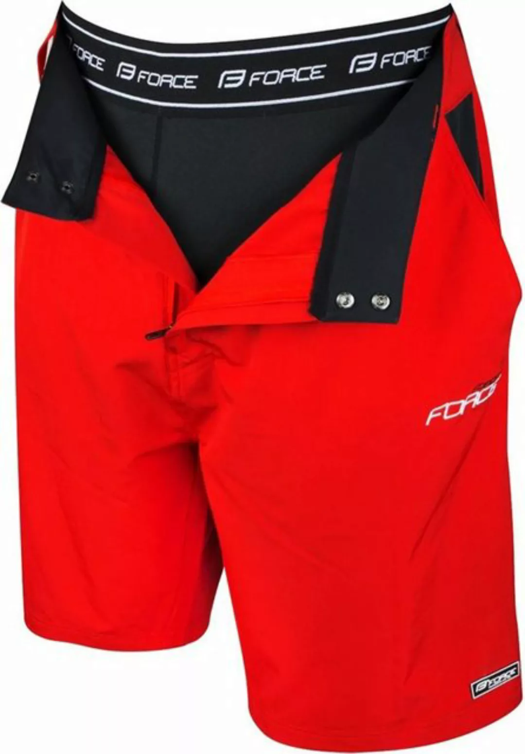 FORCE Fahrradhose FORCE MTB Shorts BLADE Innenhose & GEL Pad, rot günstig online kaufen