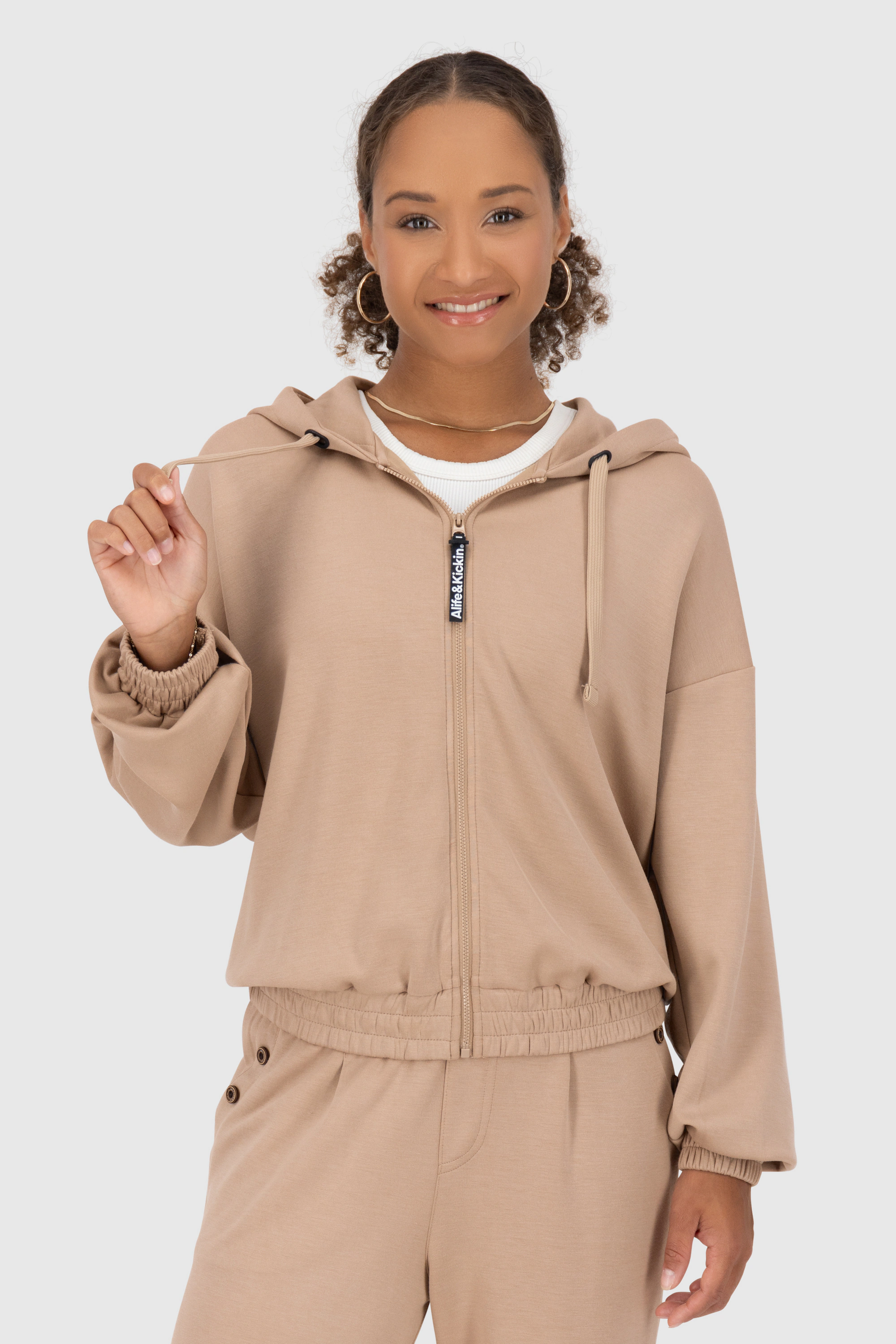 Alife & Kickin Kapuzensweatjacke "JanneAK T Hooded Sweat Jacket Damen" günstig online kaufen