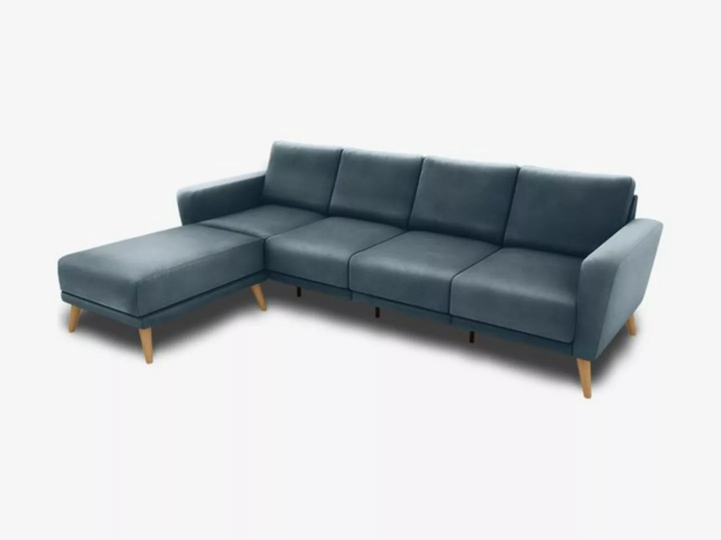 KAUTSCH.com 4-Sitzer LOTTA, L-Form, Ecksofa, abnehmbarer Longchair, 100 % e günstig online kaufen