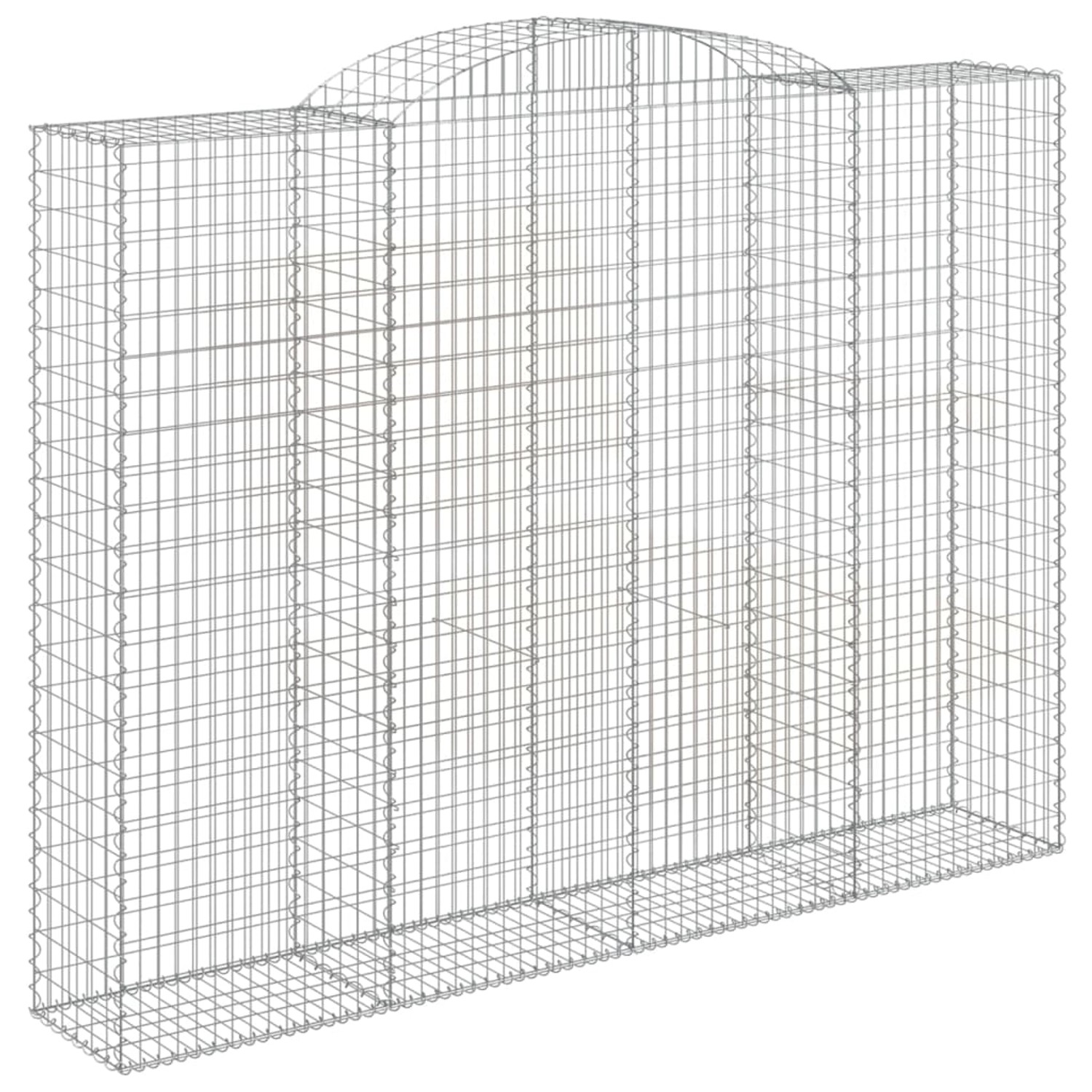 vidaXL Gabionen mit Hochbogen 3 Stk 300x50x220/240cm Eisen 1671042 günstig online kaufen