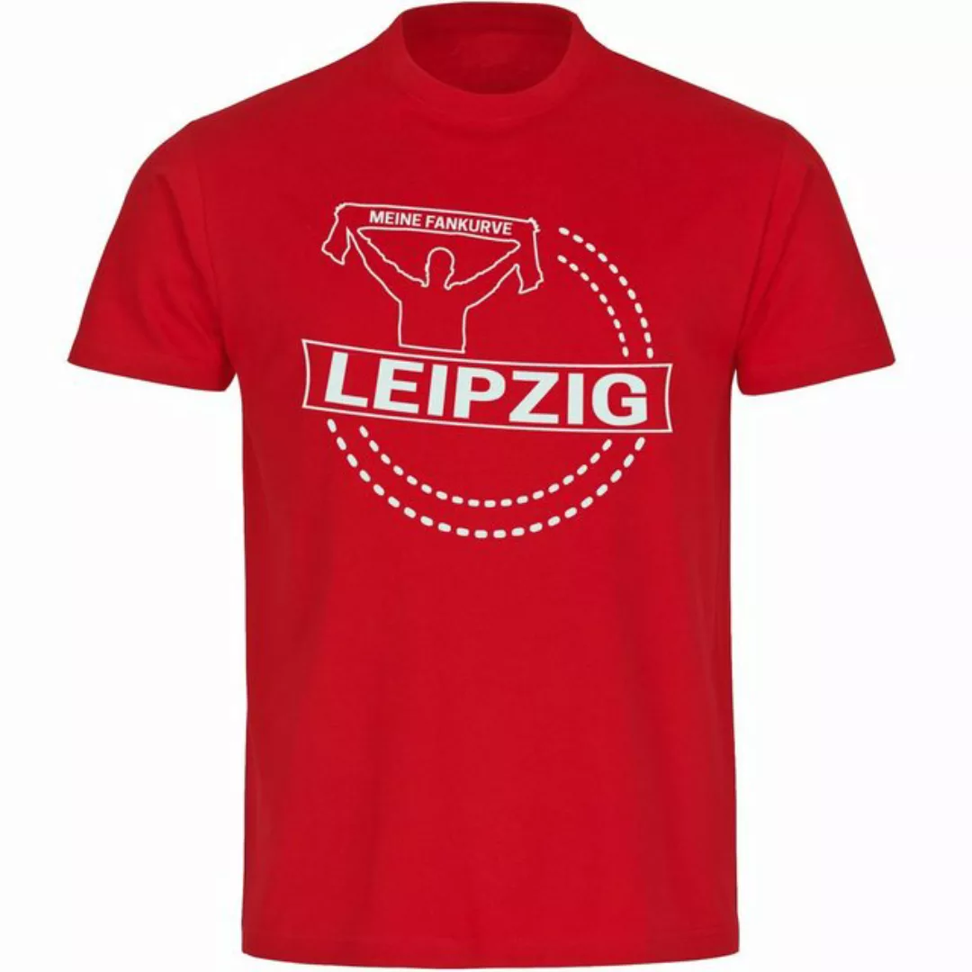 multifanshop T-Shirt Herren Leipzig - Meine Fankurve - Männer günstig online kaufen