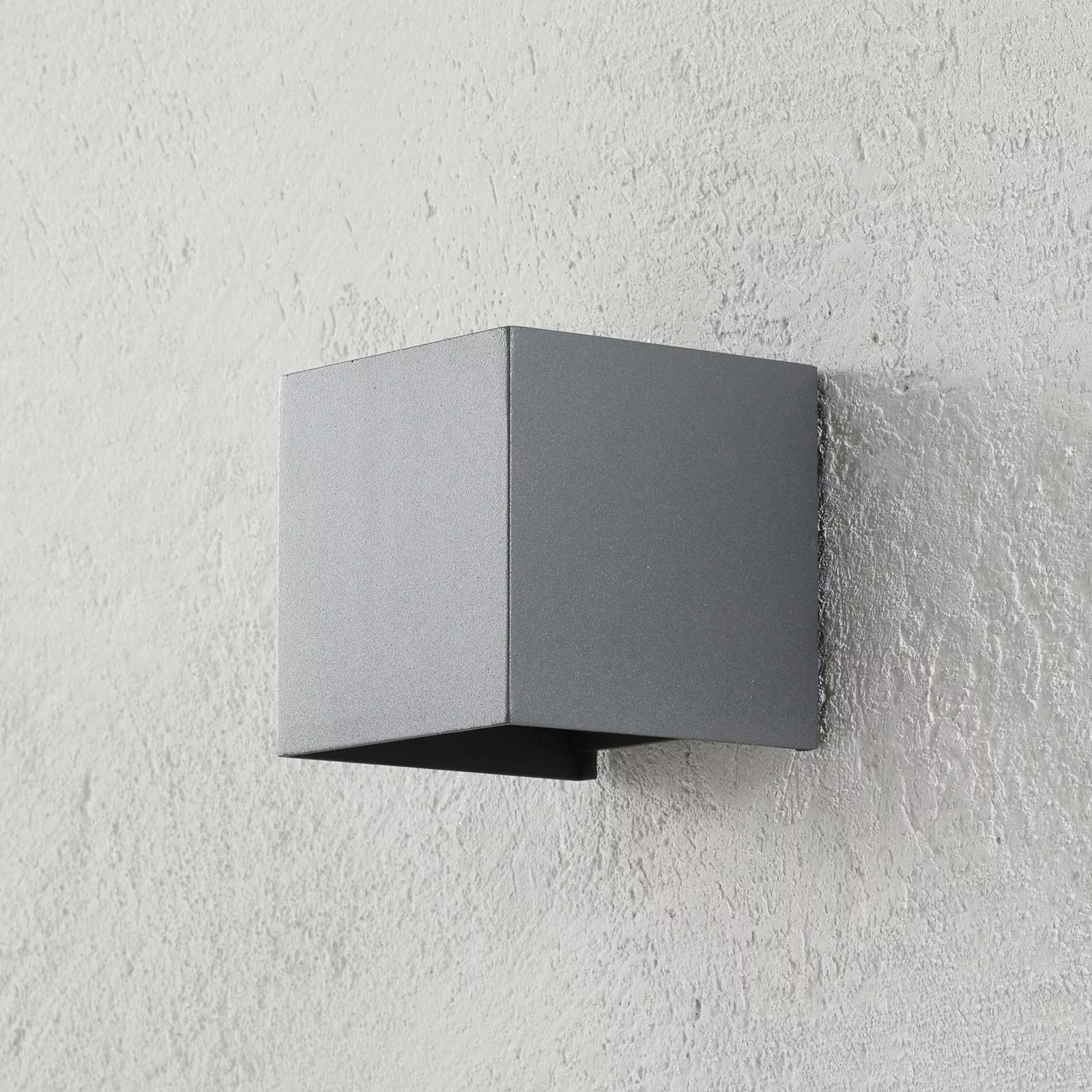 LED-Außenwandleuchte Cube basaltgrau günstig online kaufen