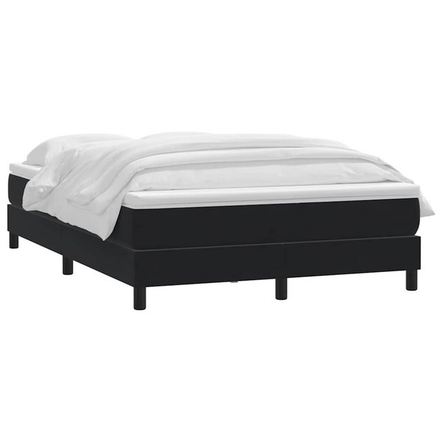 vidaXL Bett Boxspringbett mit Matratze Schwarz 160x220 cm Samt günstig online kaufen