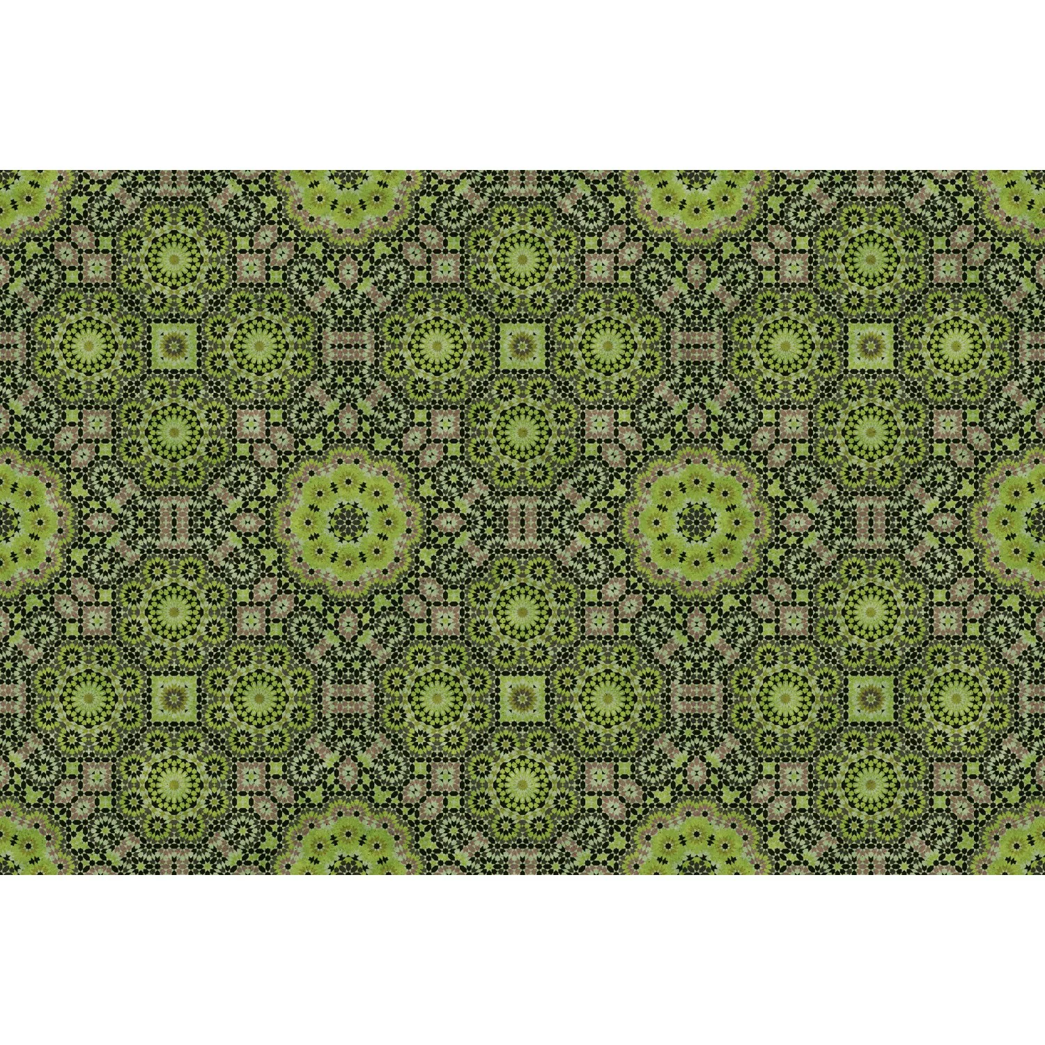 Fototapete Muster Abstrakt Mosaik Grau Grün Lila 4,00 m x 2,70 m FSC® günstig online kaufen