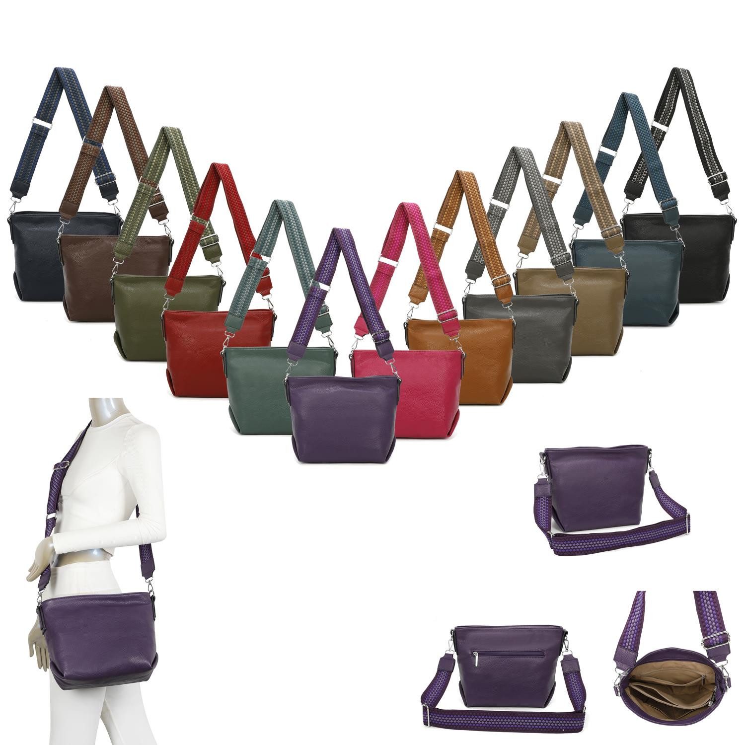 ITALYSHOP24 Schultertasche Damen Tasche Shopper CrossBody günstig online kaufen