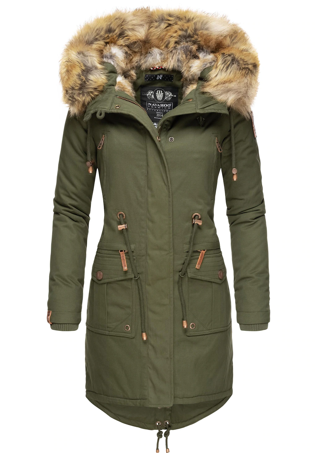 Navahoo Wintermantel "Rosinchen", stylischer Damen Winter Baumwollparka mit günstig online kaufen