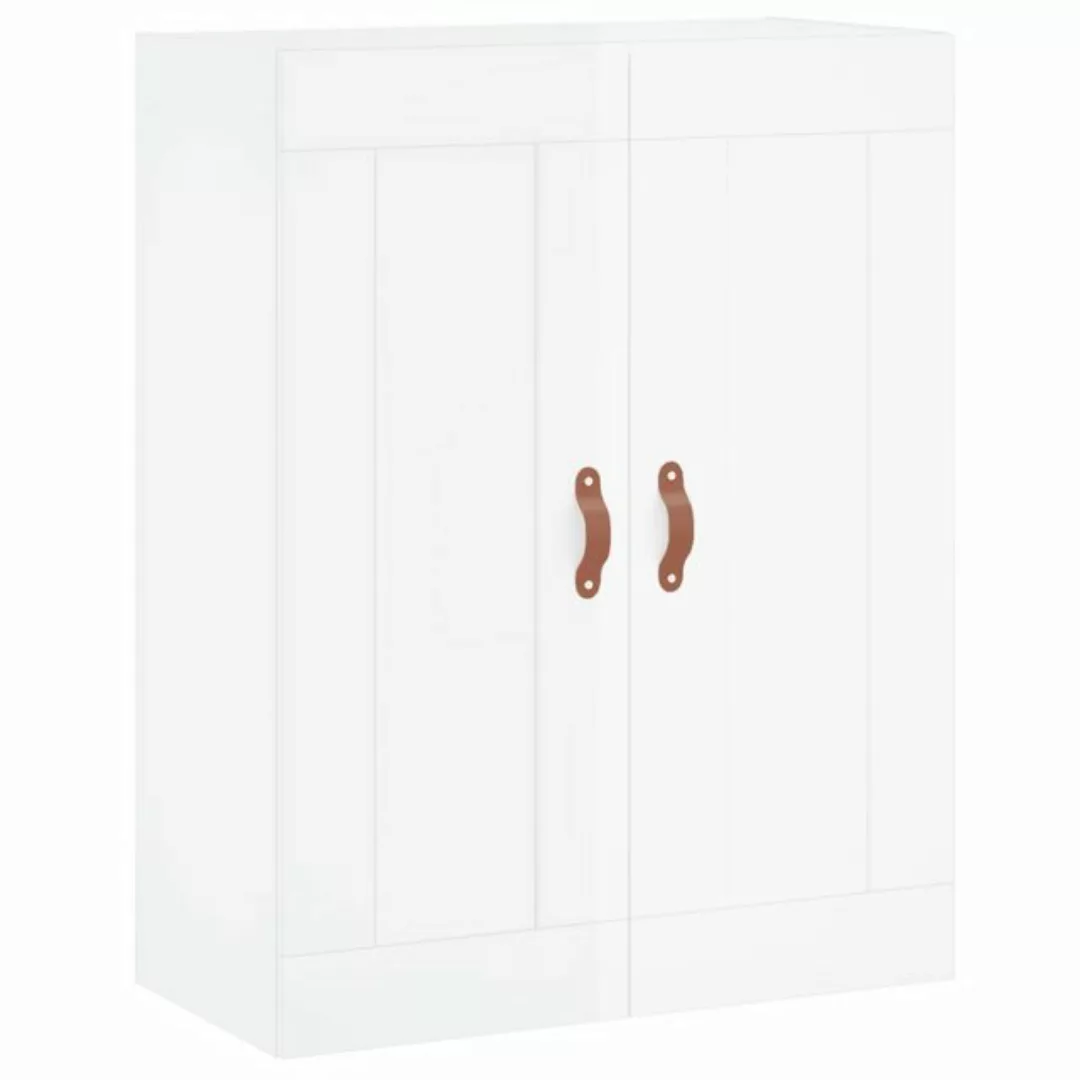 vidaXL Kleiderschrank Wandschrank Hochglanz-Weiß 69,5x34x90 cm Holzwerkstof günstig online kaufen