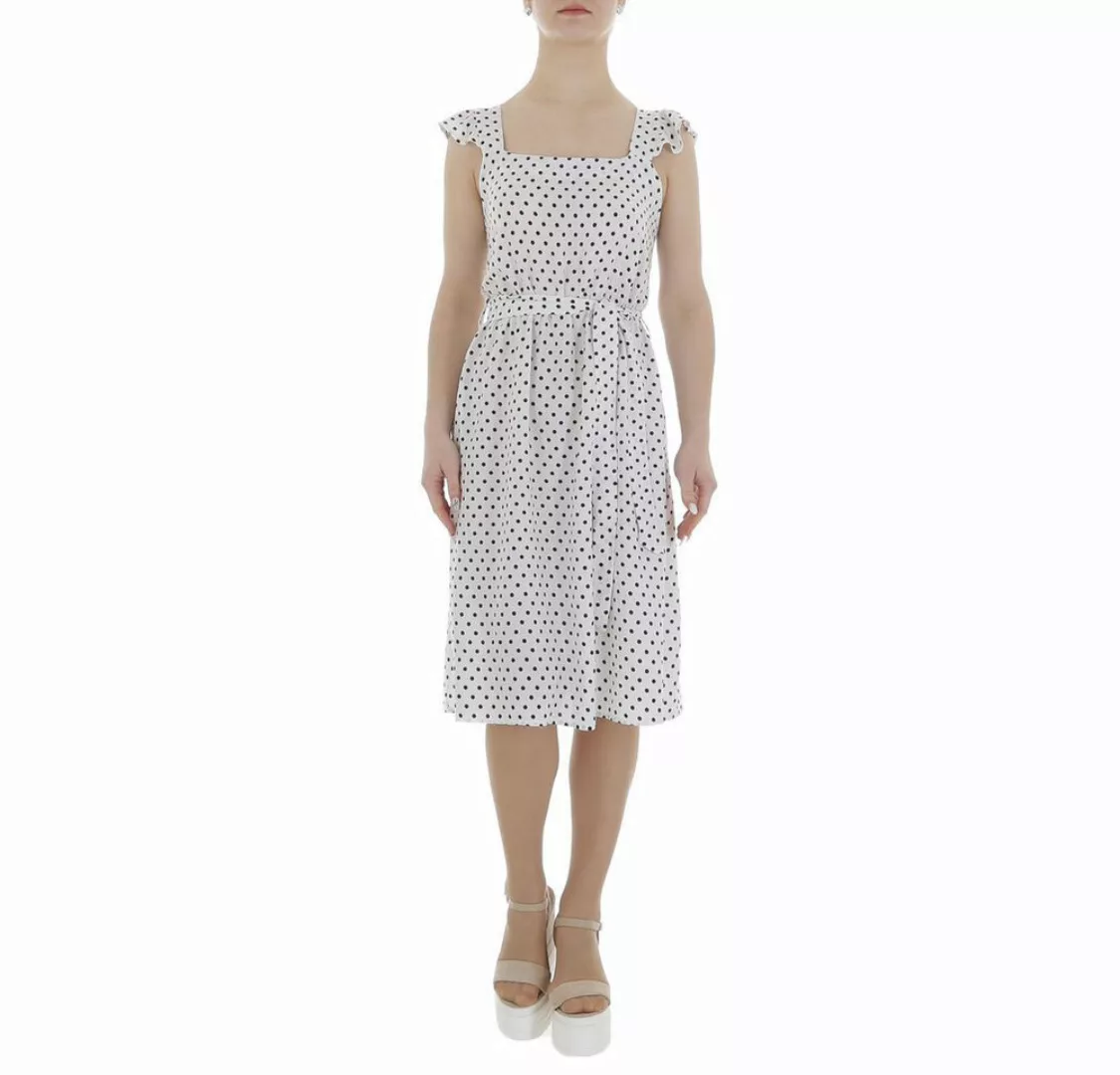 Ital-Design Sommerkleid Damen Freizeit (85941347) Rüschen Gepunktet Sommerk günstig online kaufen