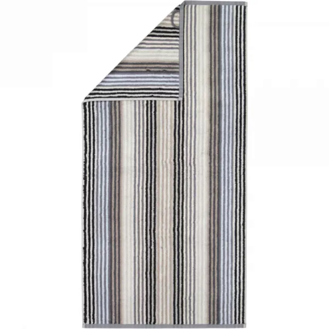 Cawö - Unique Streifen 944 - Farbe: anthrazit - 77 - Handtuch 50x100 cm günstig online kaufen