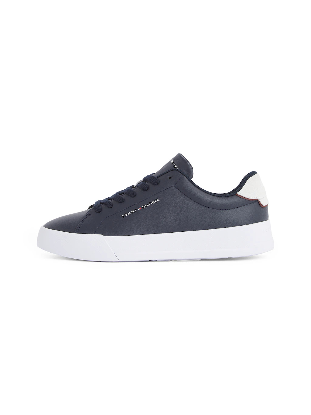 Tommy Hilfiger Plateausneaker "TH COURT LTH DETAIL ESS", Freizeitschuh, Hal günstig online kaufen