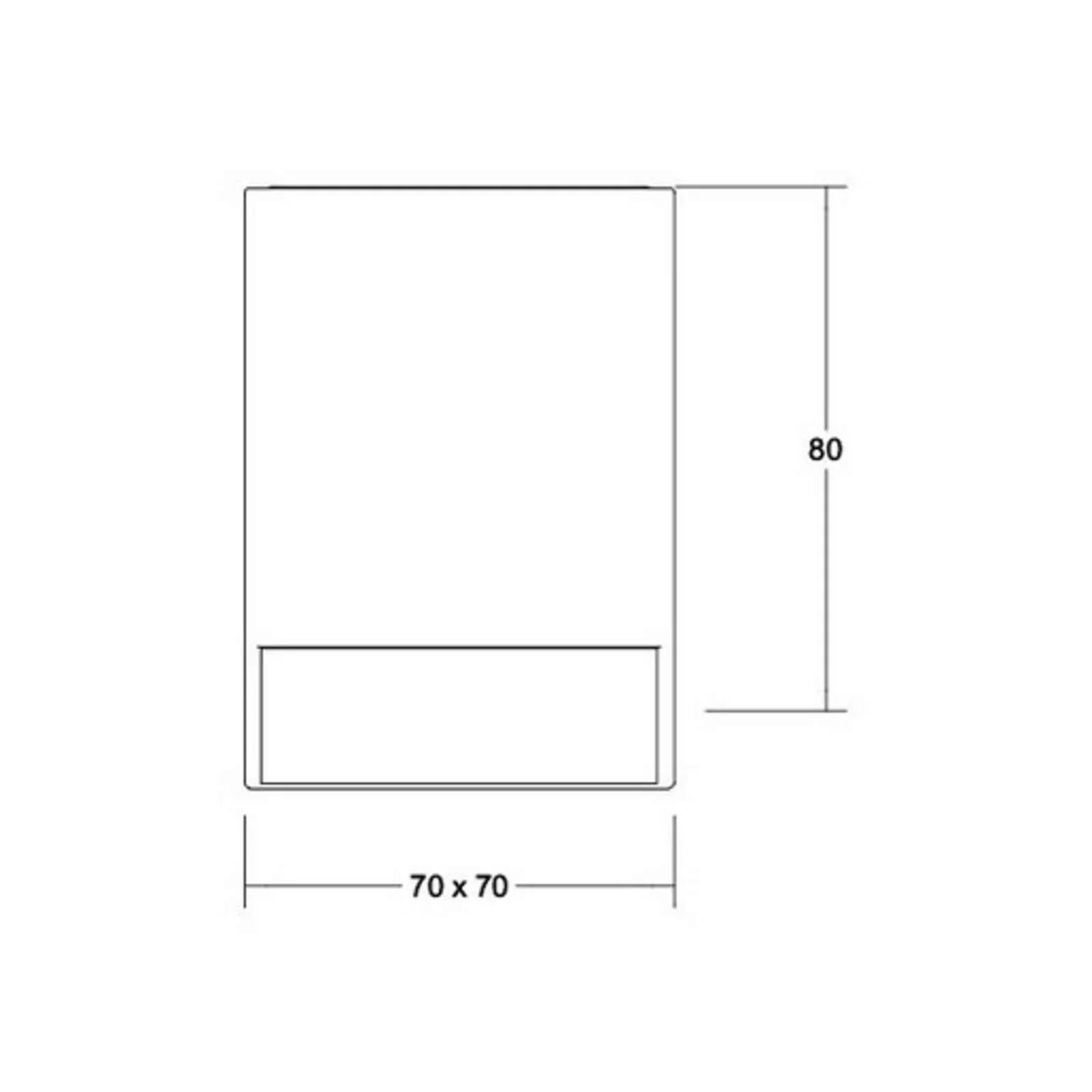 BRUMBERG Blokk LED-Deckenleuchte, 7 x 7 cm günstig online kaufen