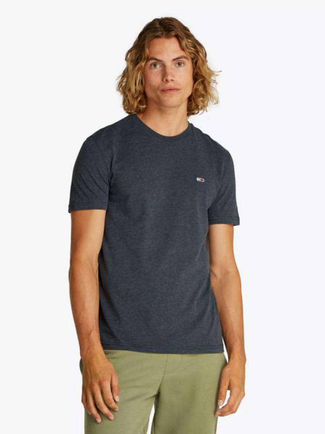 Tommy Jeans T-Shirt TJM XSLIM JASPE HTR TEE EXT in Melange-Optik günstig online kaufen