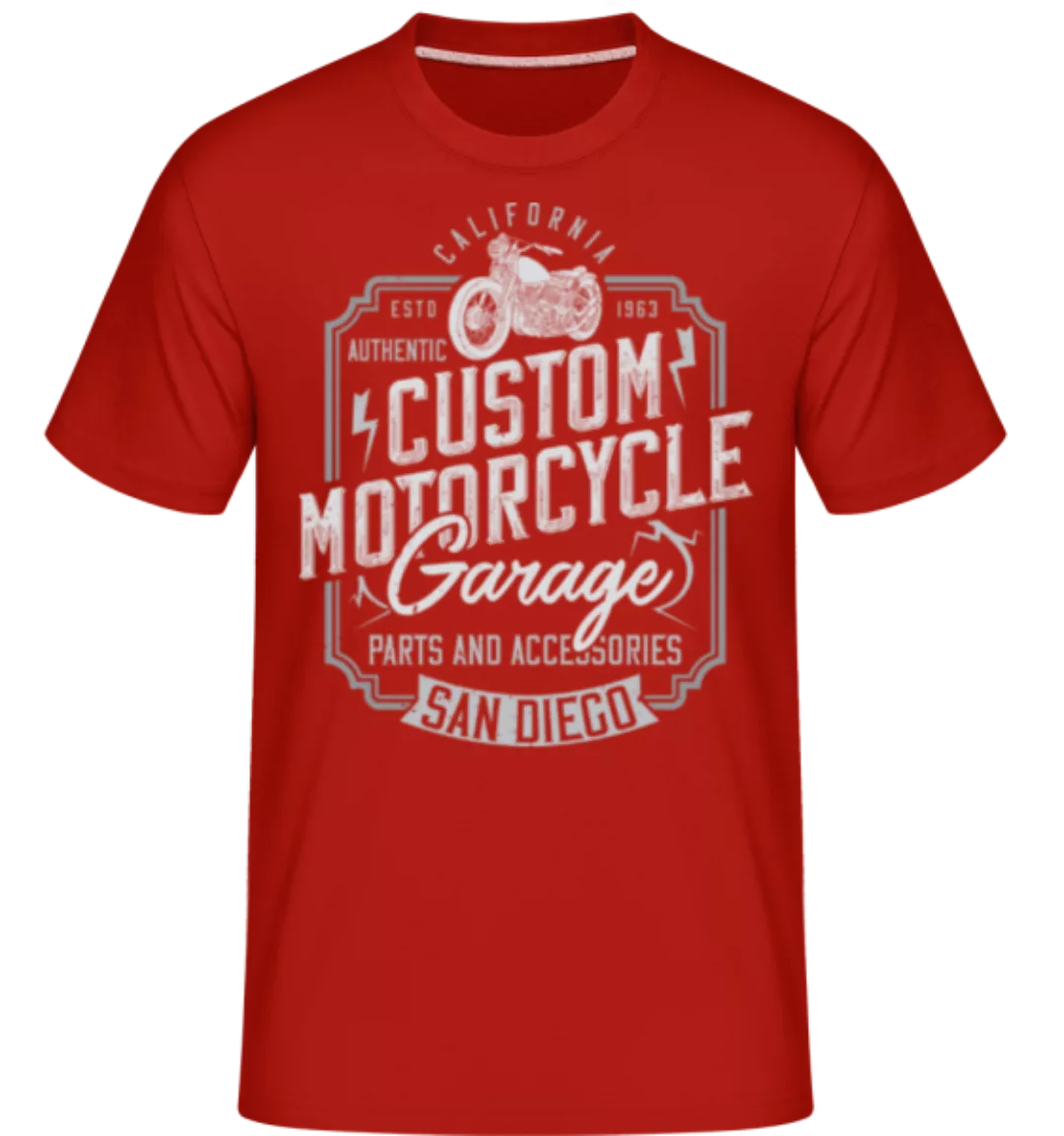Custom Motorcycle Garage · Shirtinator Männer T-Shirt günstig online kaufen