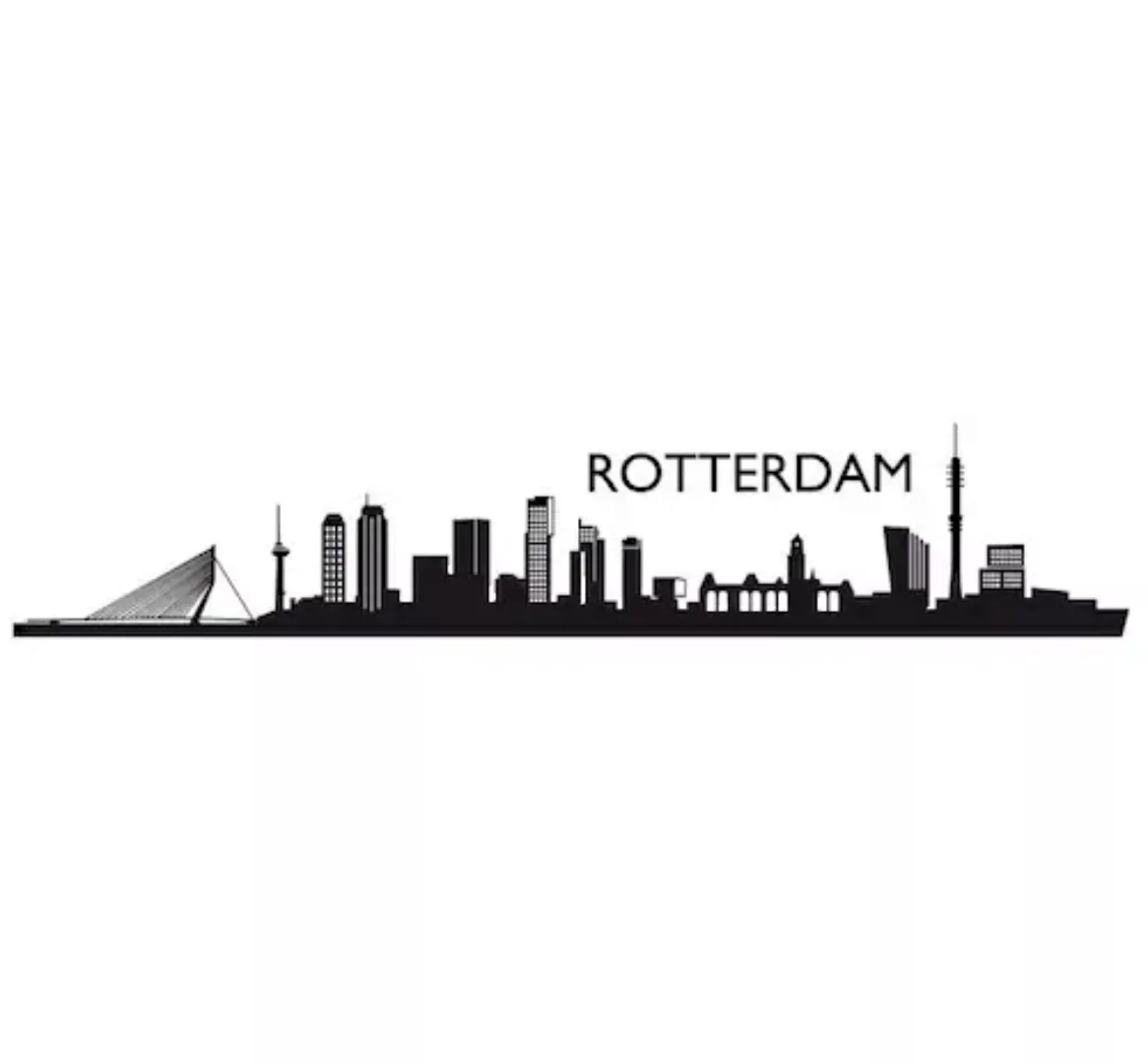 Wall-Art Wandtattoo "Stadt Skyline Rotterdam 120cm", (1 St.), selbstklebend günstig online kaufen