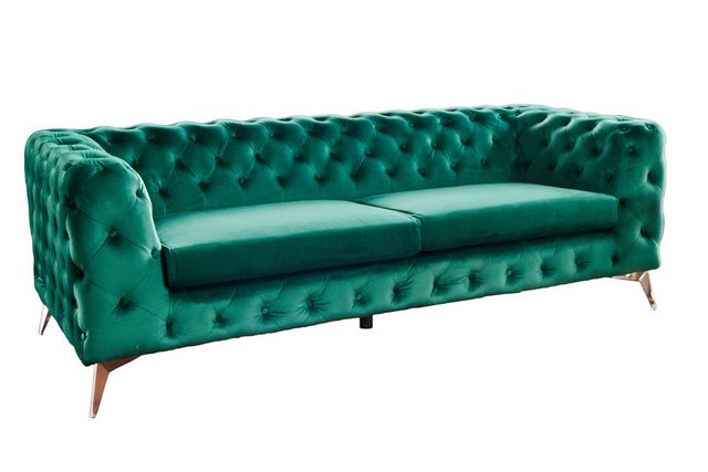 KAWOLA 3-Sitzer NARLA, Sofa Chesterfield Velvet versch. Farben günstig online kaufen