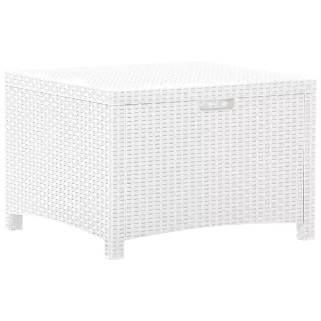 Vidaxl Garten-aufbewahrungsbox 60x54x41 Cm Pp Rattan Weiß günstig online kaufen